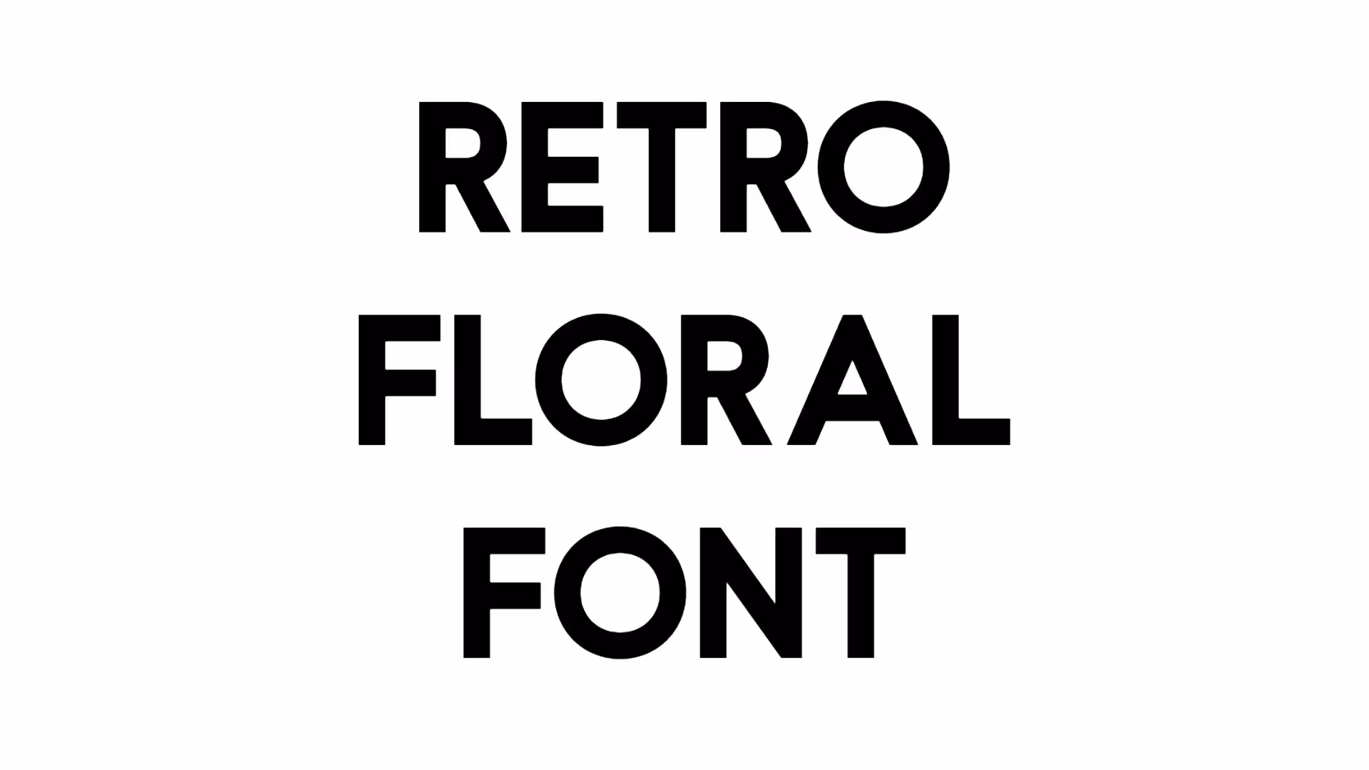 Retro Floral Font
