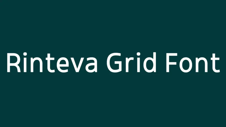 Rinteva Grid Font