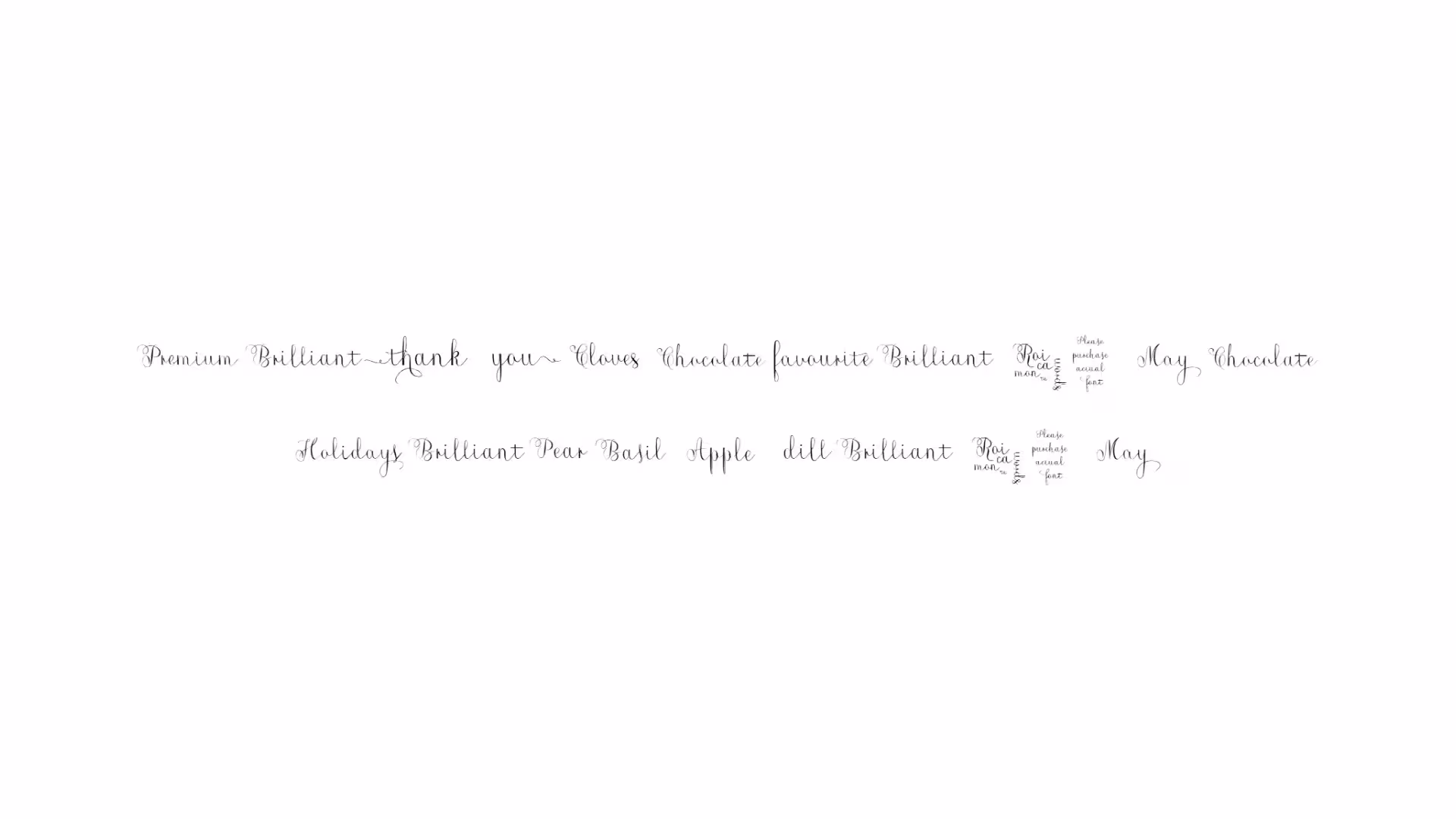 Roicamonta Words Font