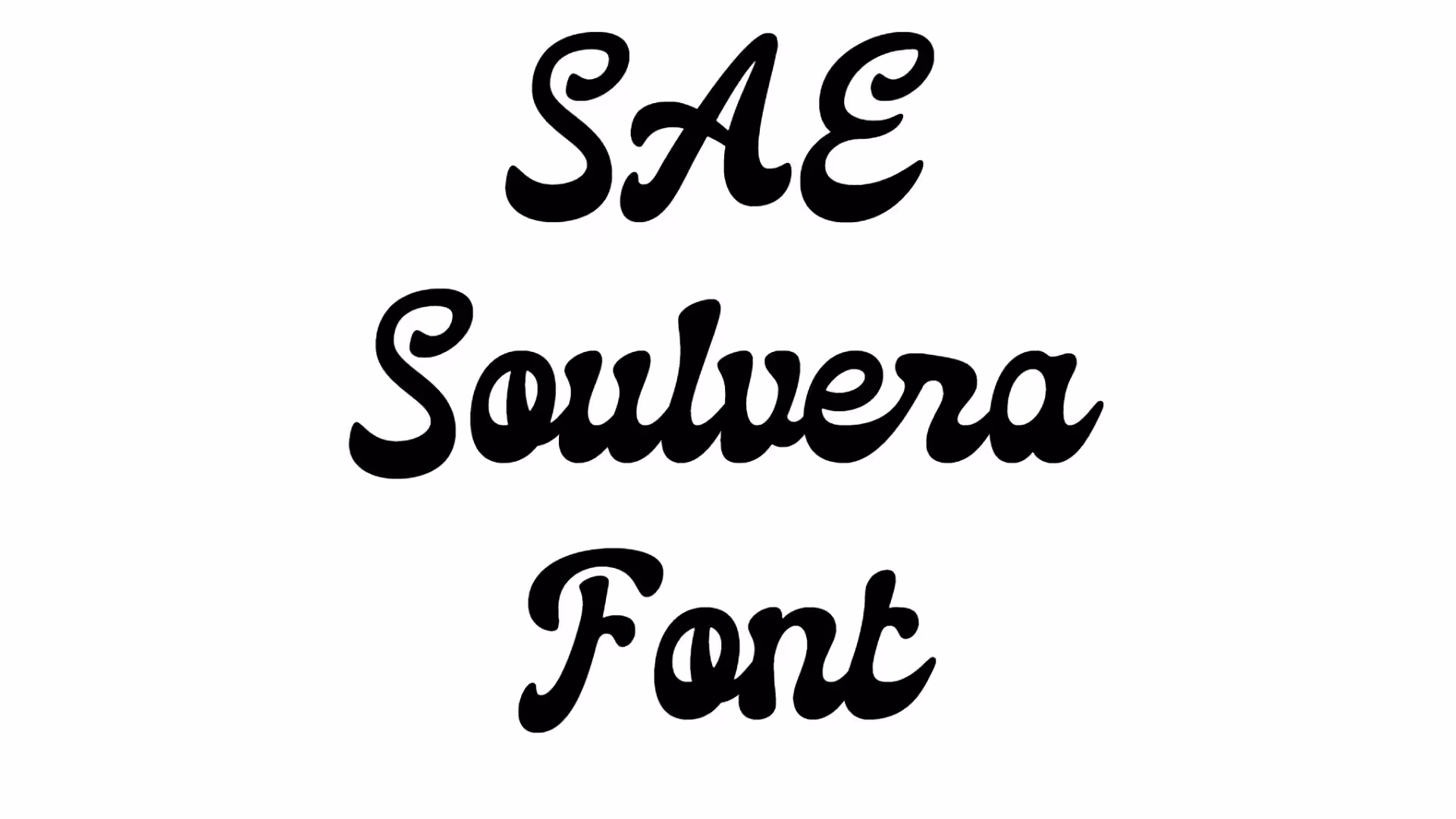 SAE Soulvera Font