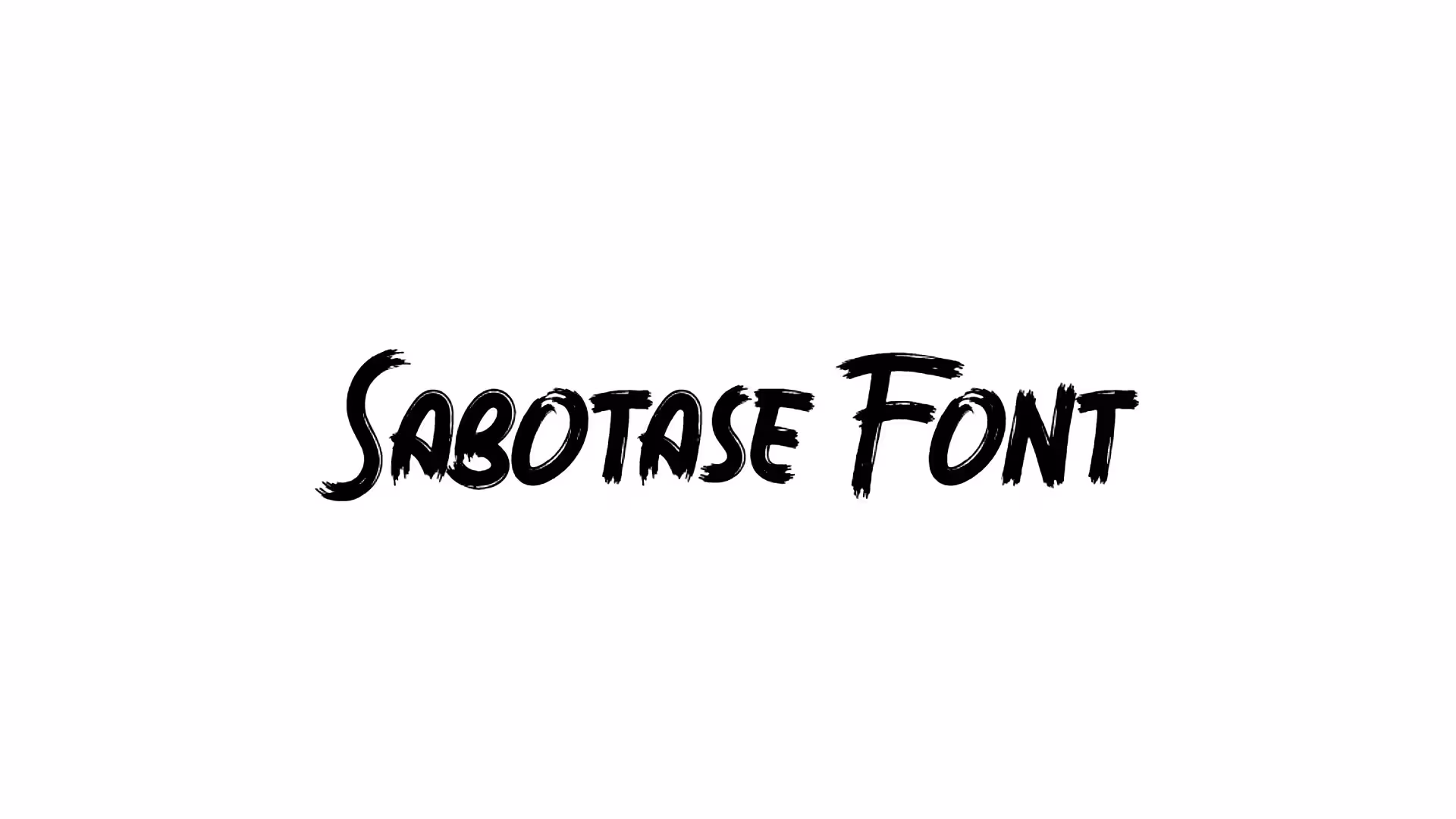 Sabotase Font