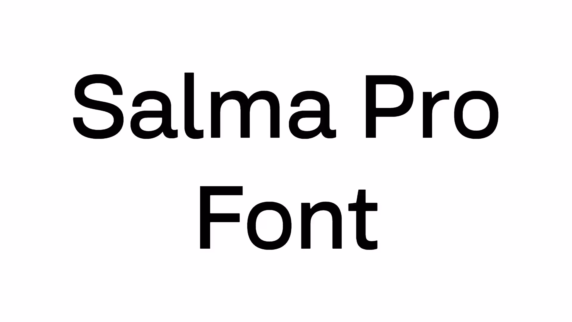 Salma Pro Font