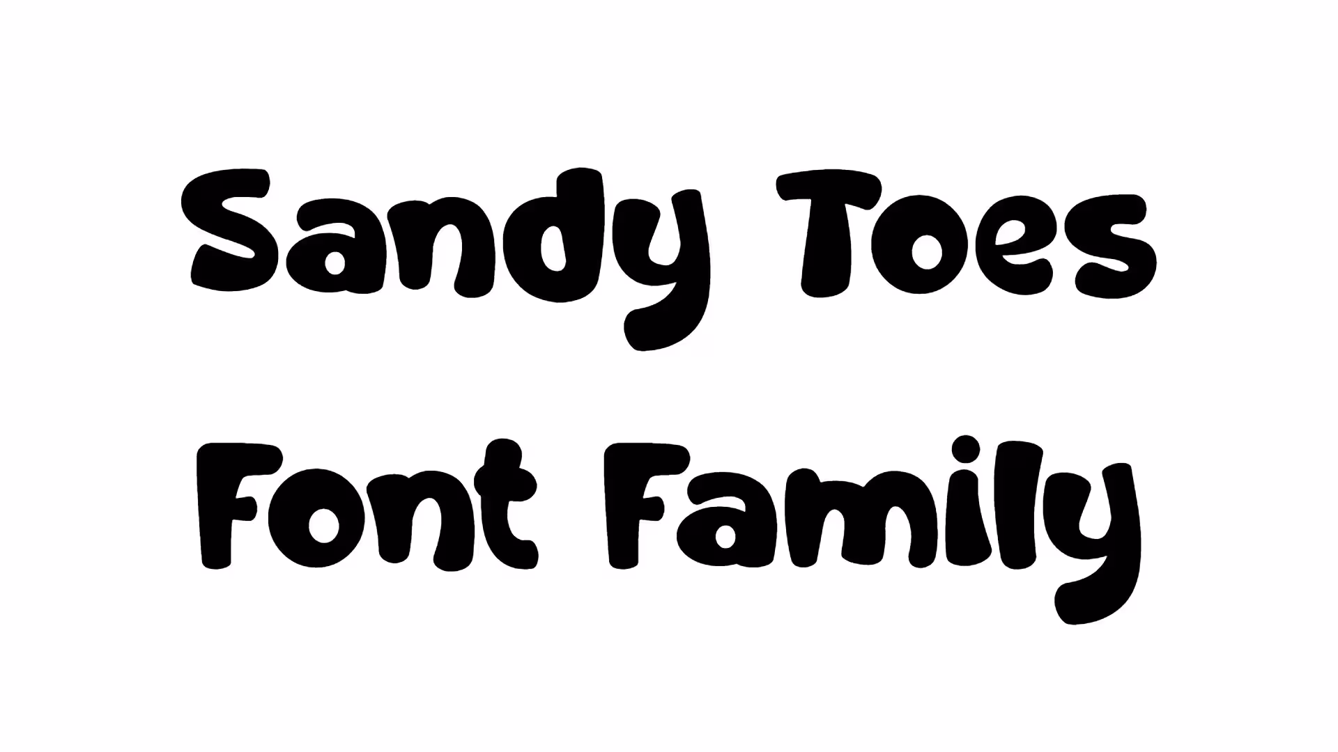 Sandy Toes Font Family