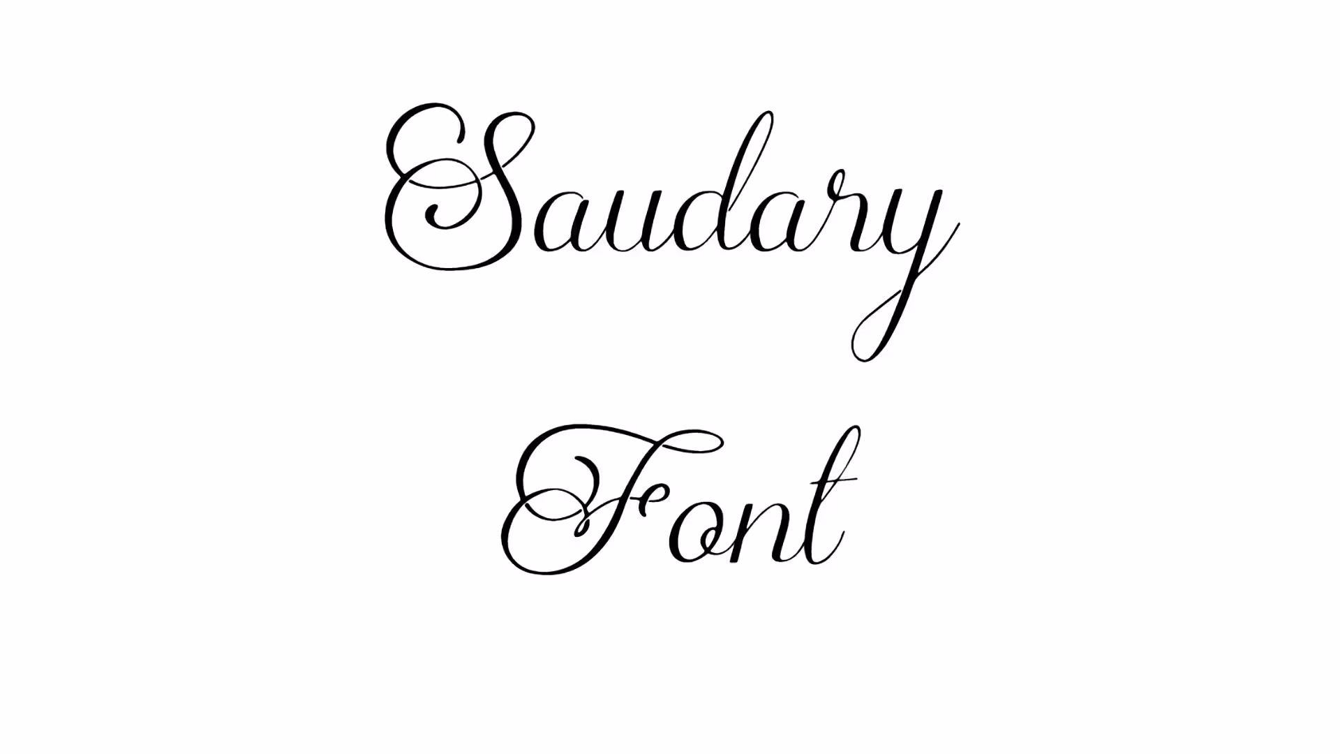 Saudary Font