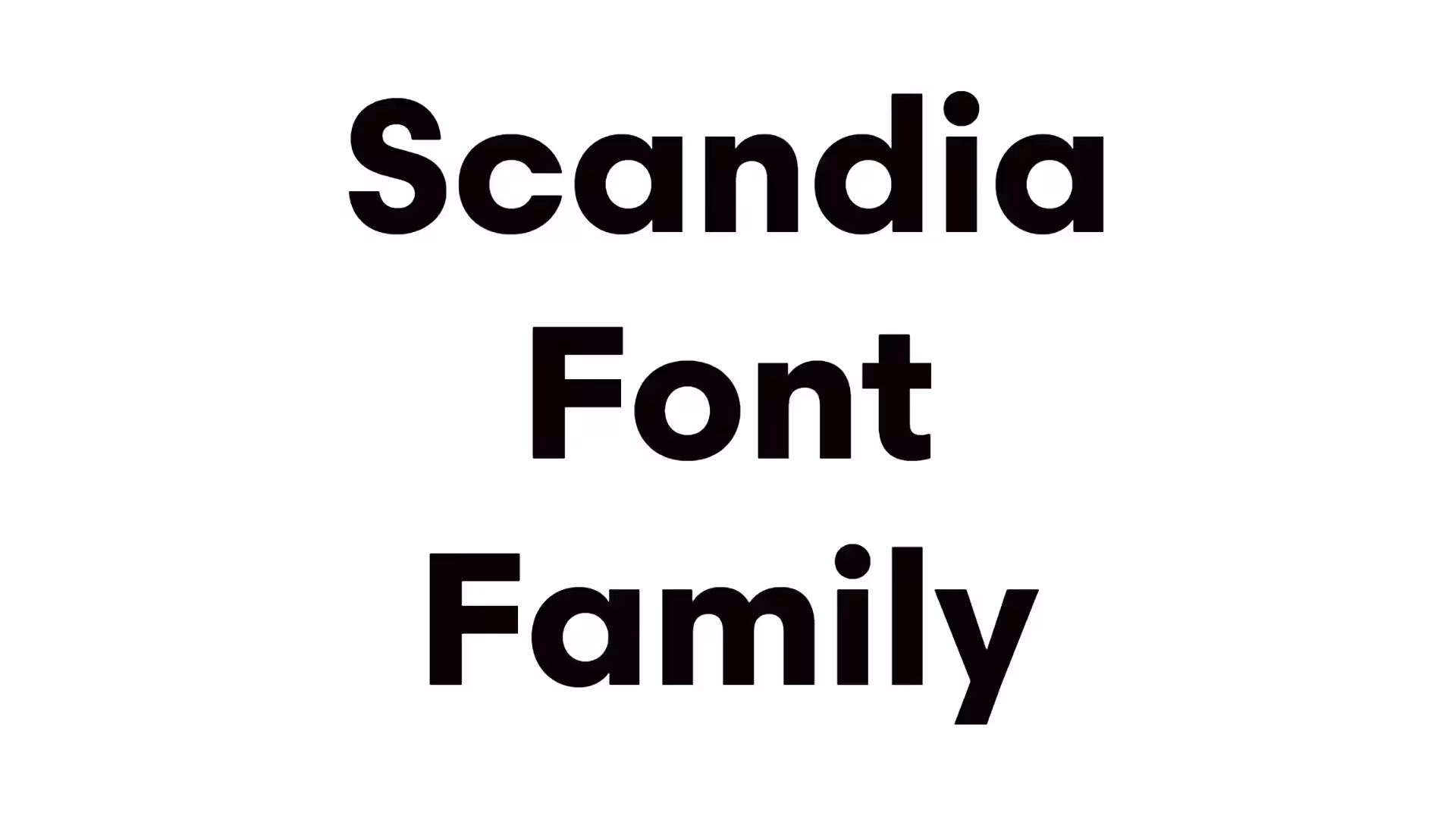 Scandia Font Family