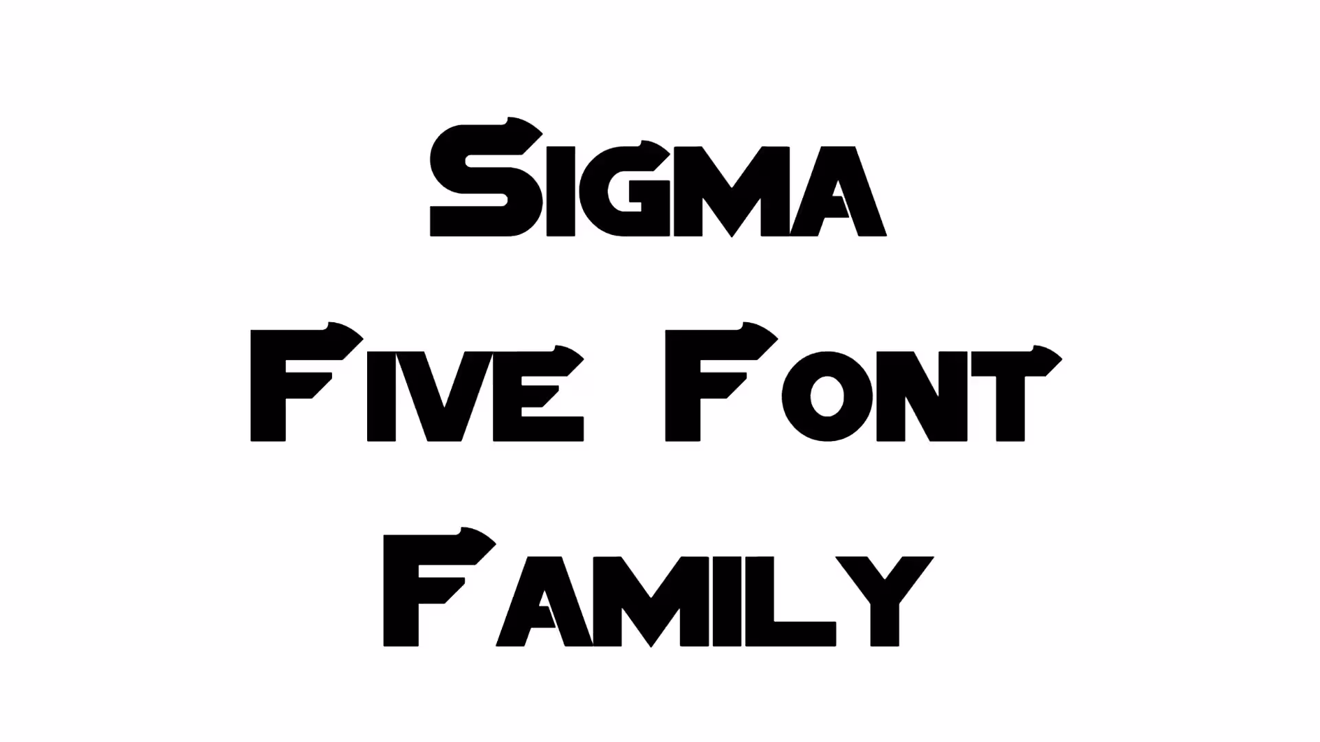 Sigma Five Font Family