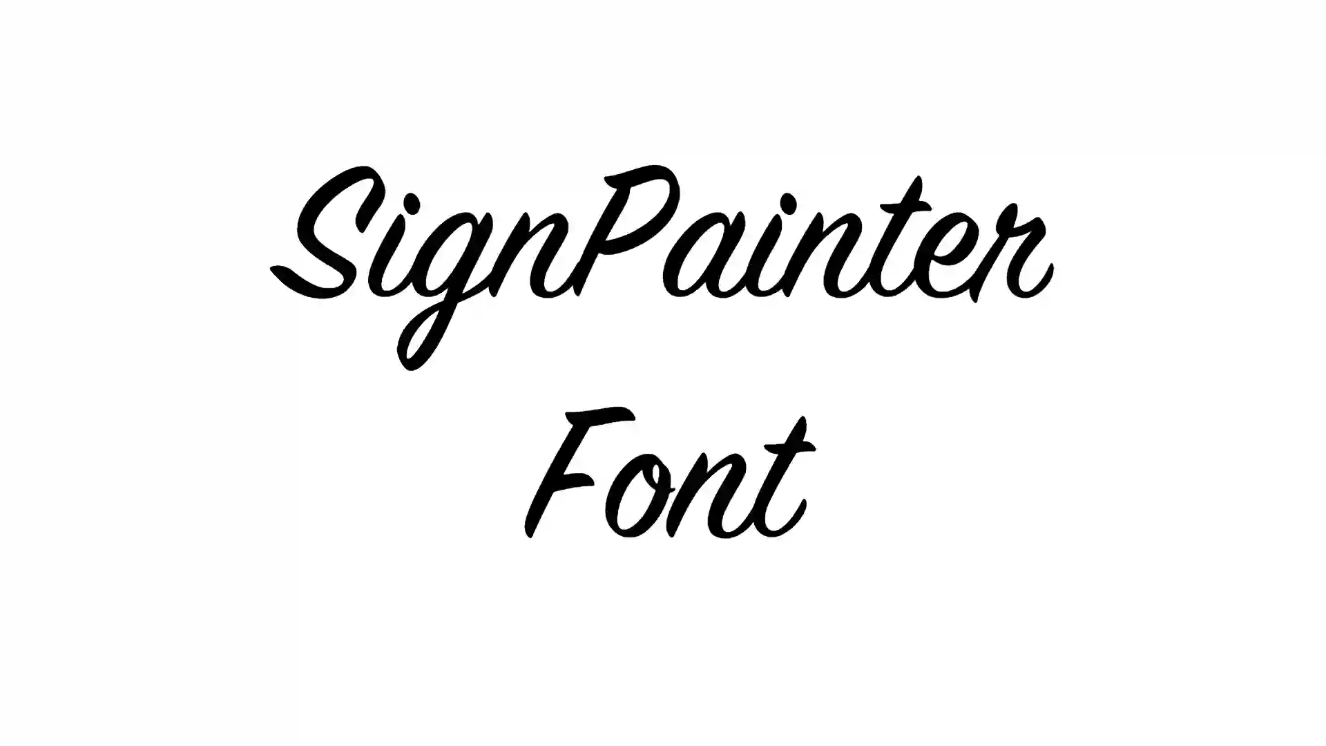 SignPainter Font