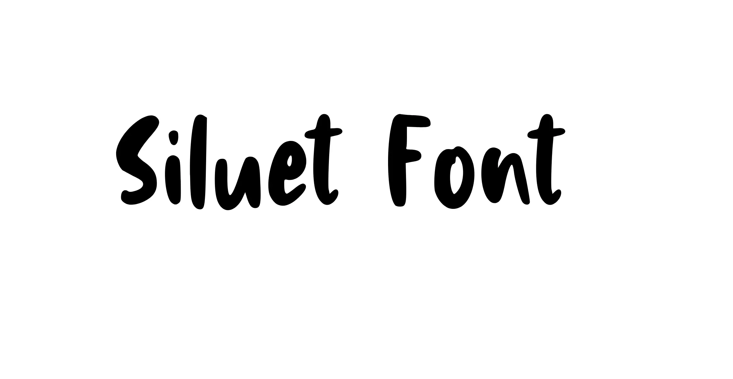 Siluet Font