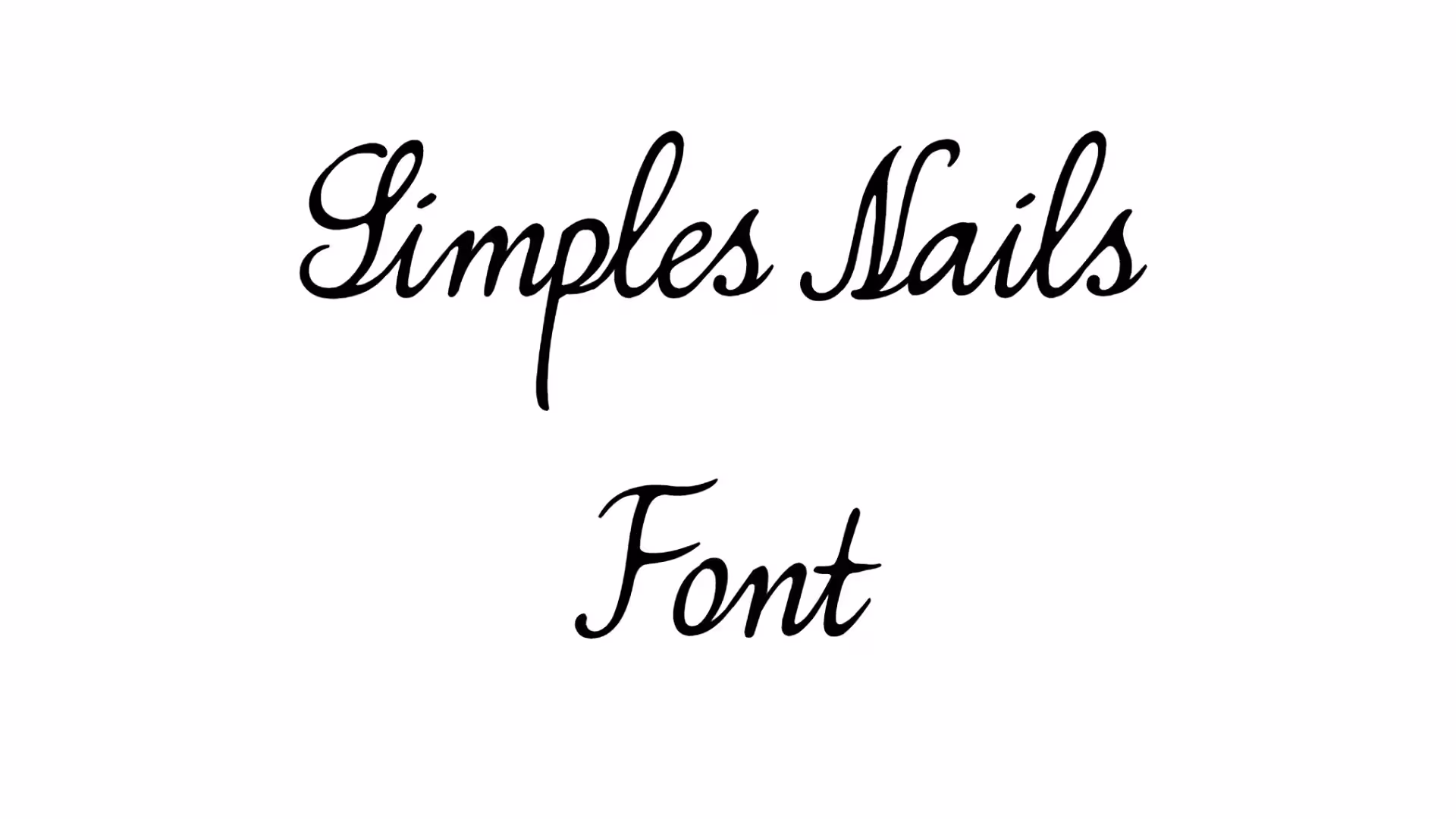 Simples Nails Font