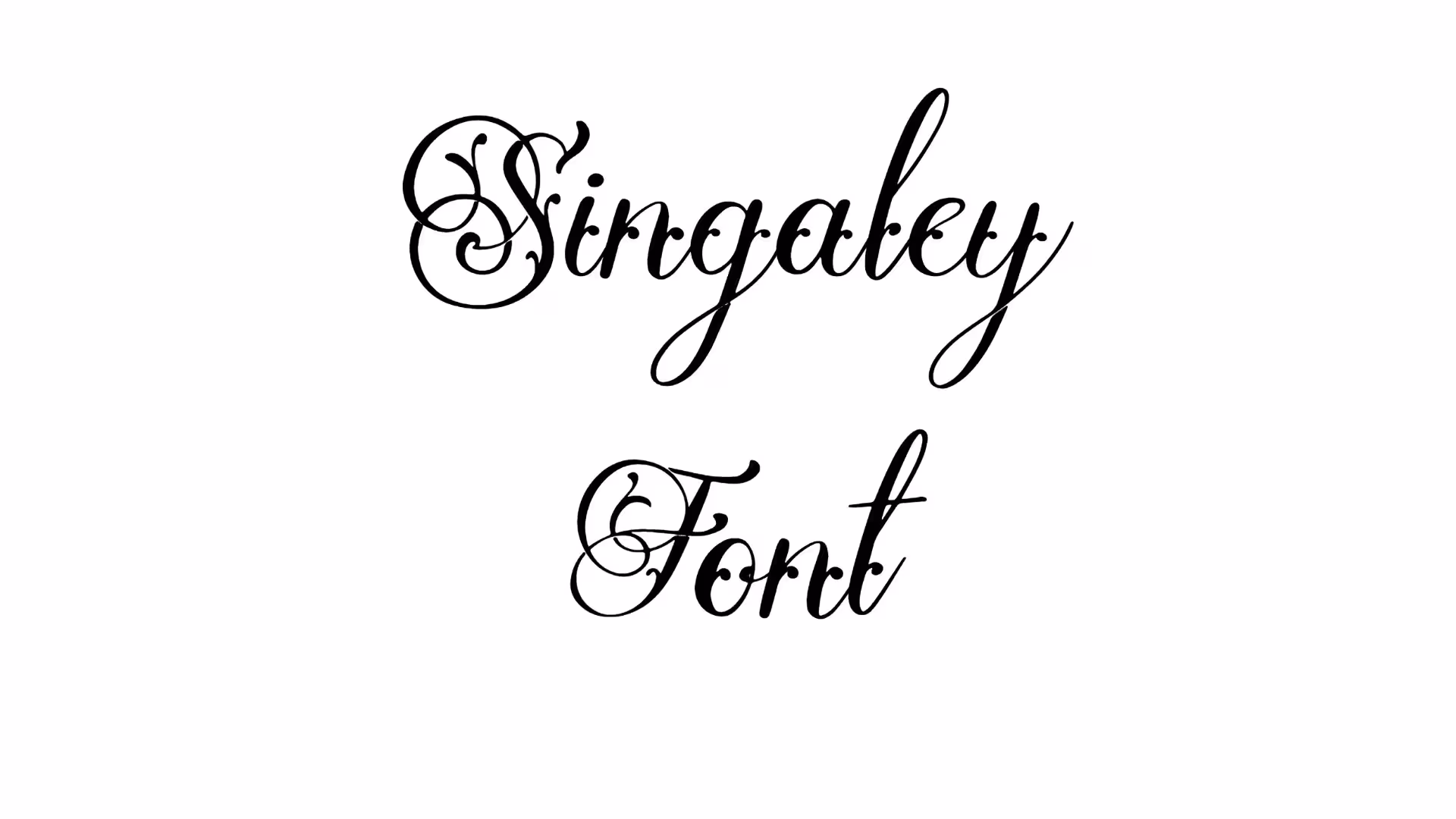 Singaley Font