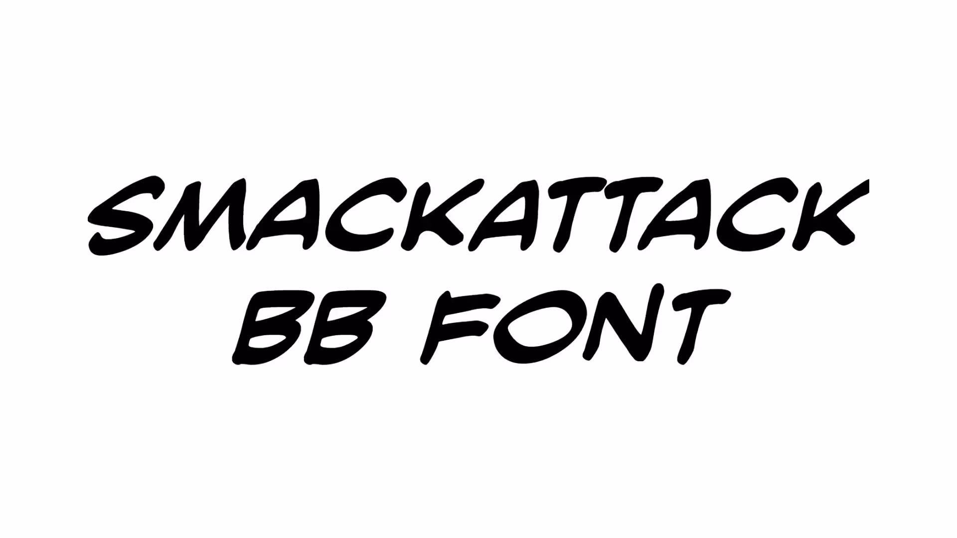 SmackAttack BB Font