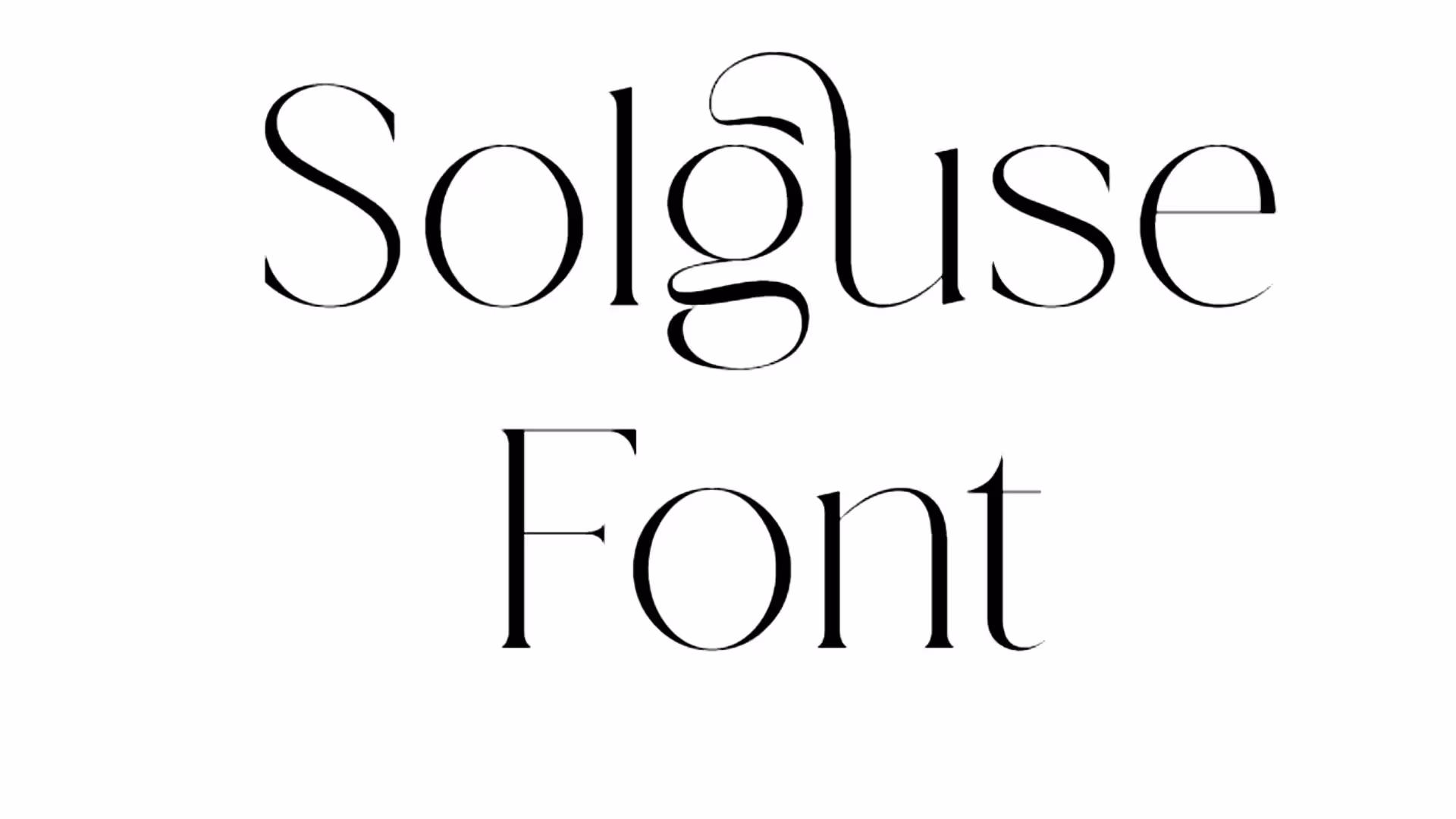 Solguse Font