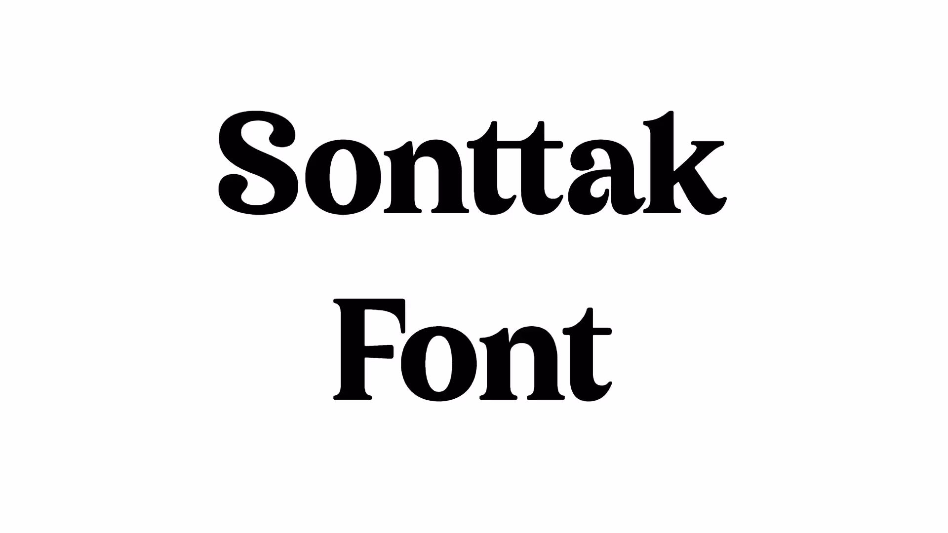 Sonttak Font