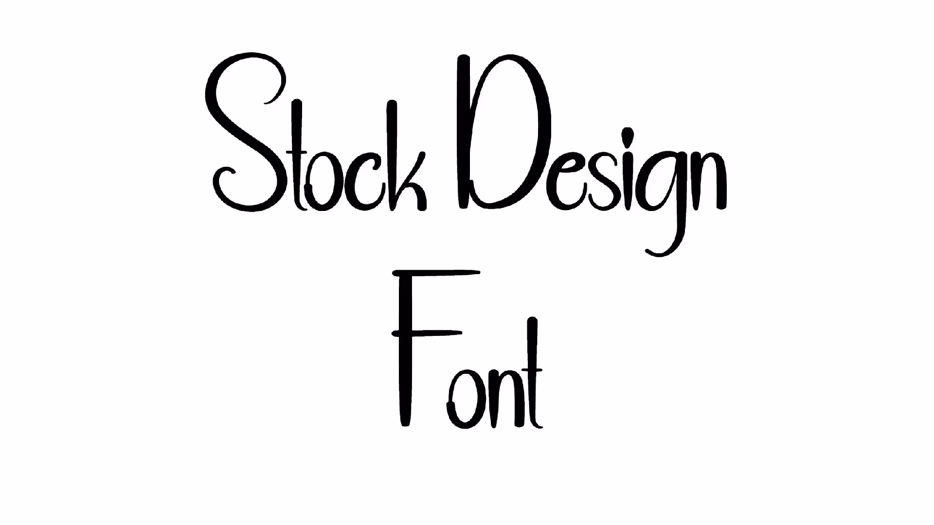 Stock Design Font