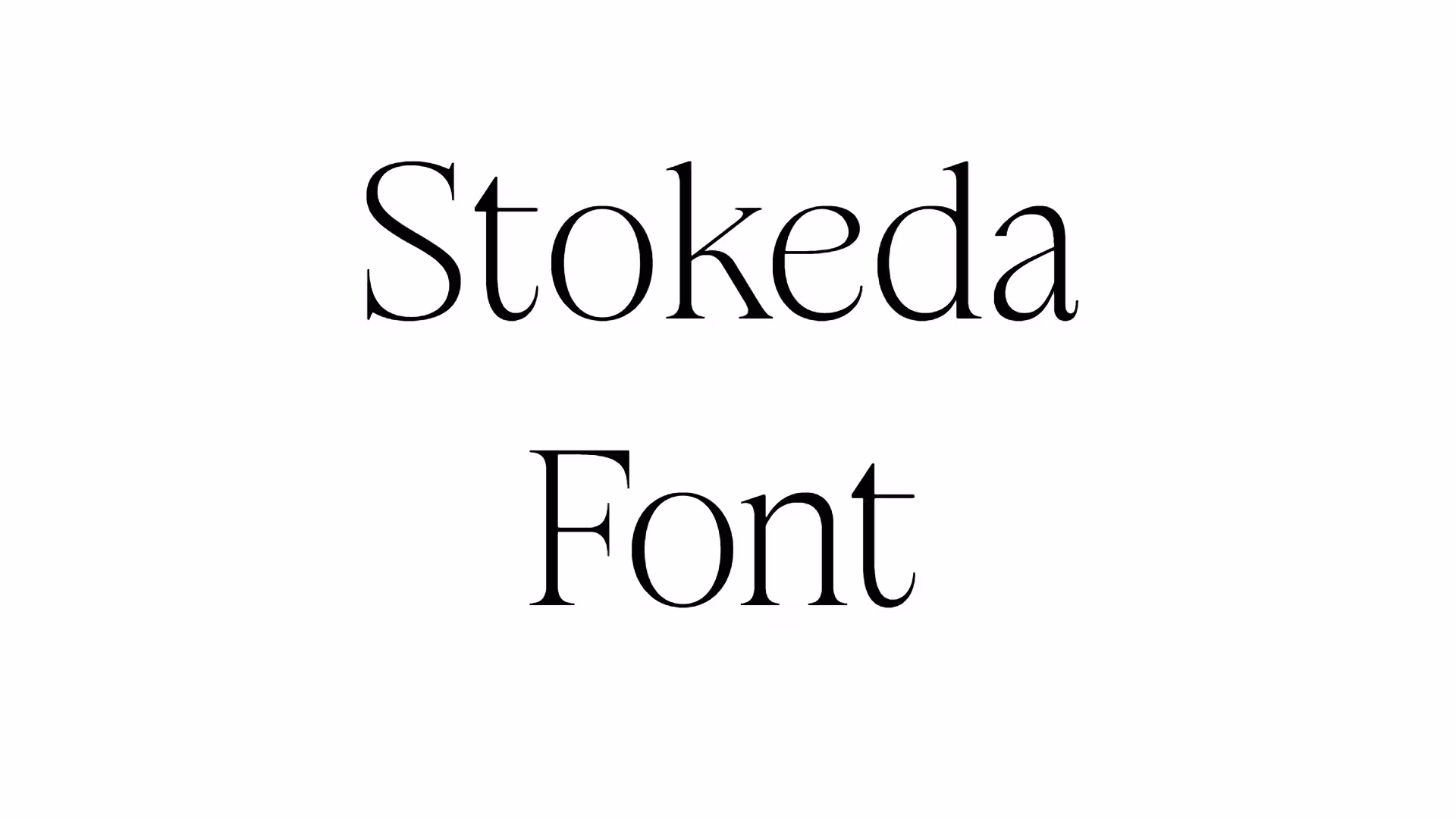 Stokeda Font
