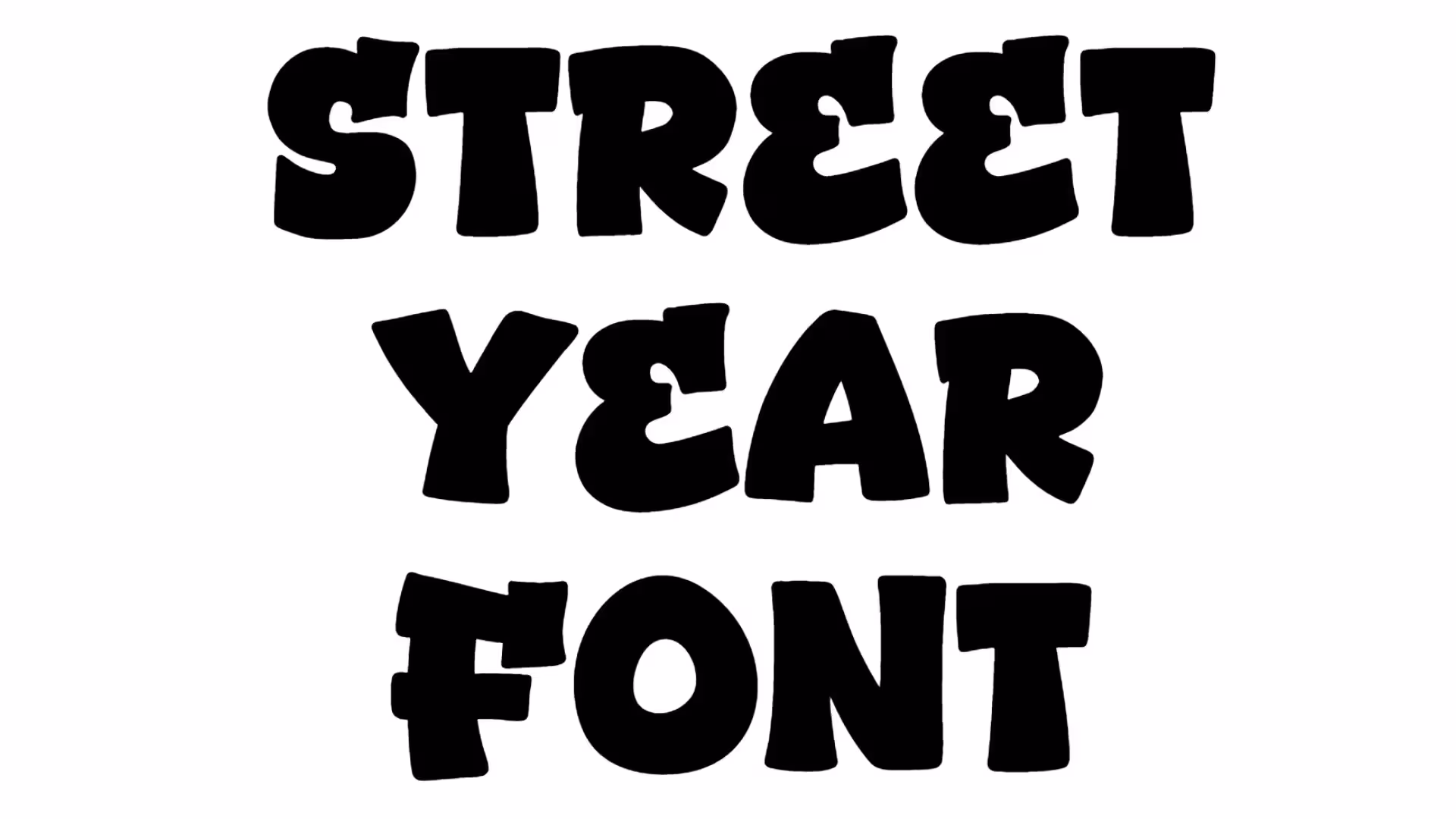 Street Year Font