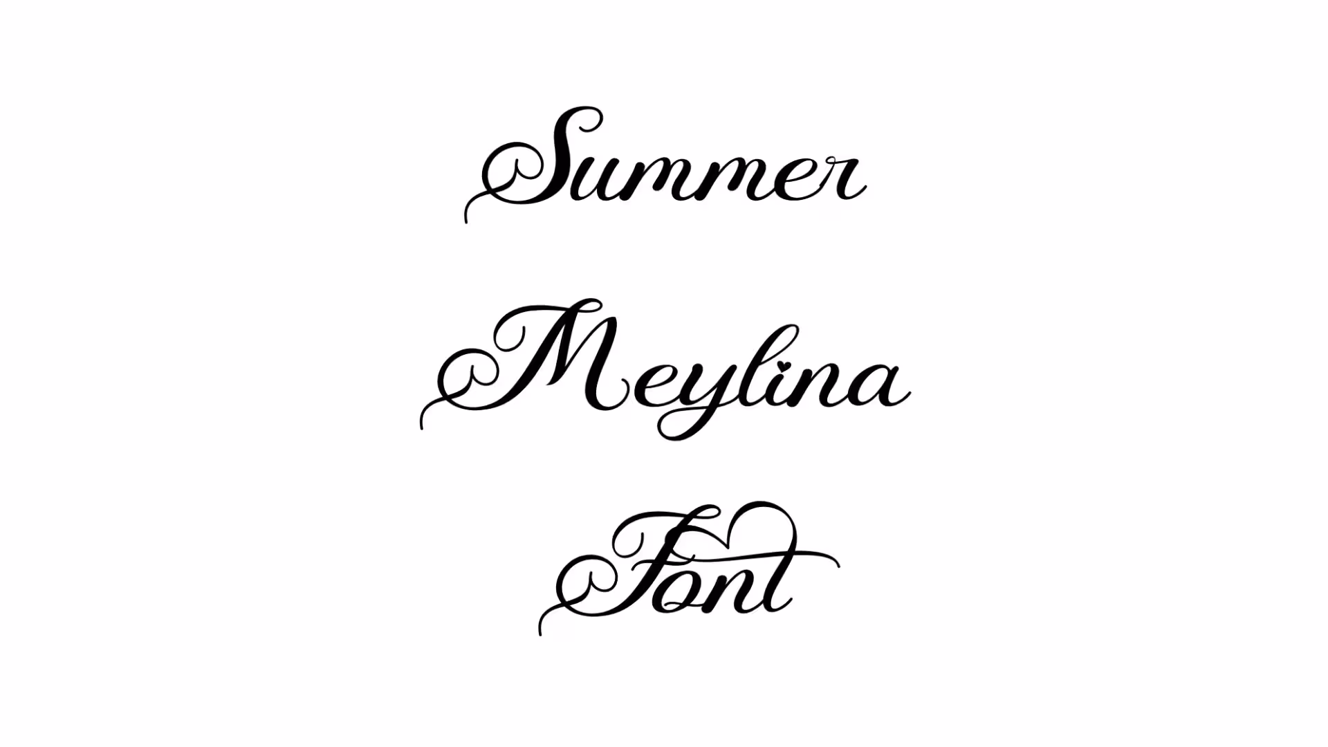 Summer Meylina Font