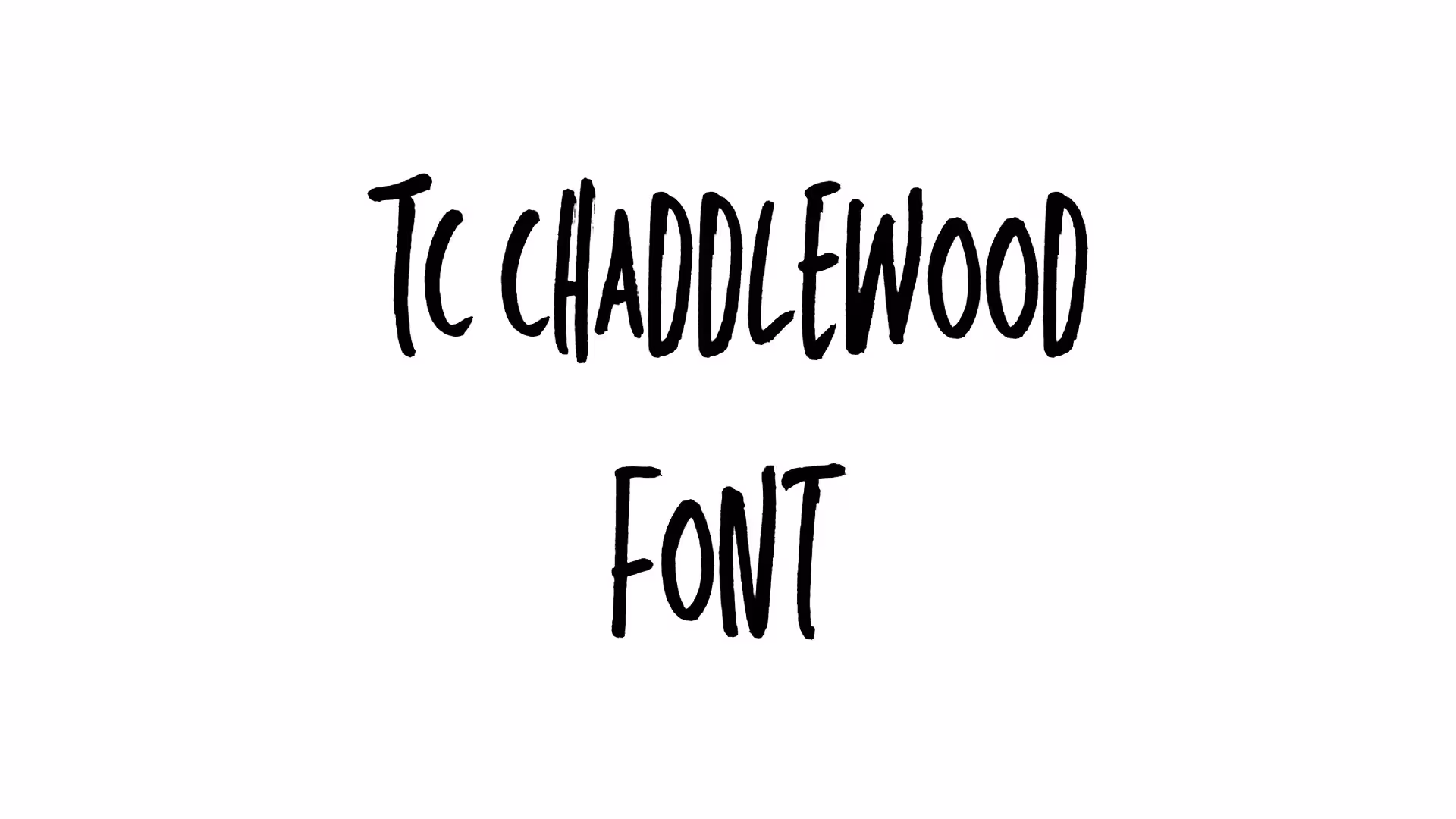 TC Chaddlewood Font