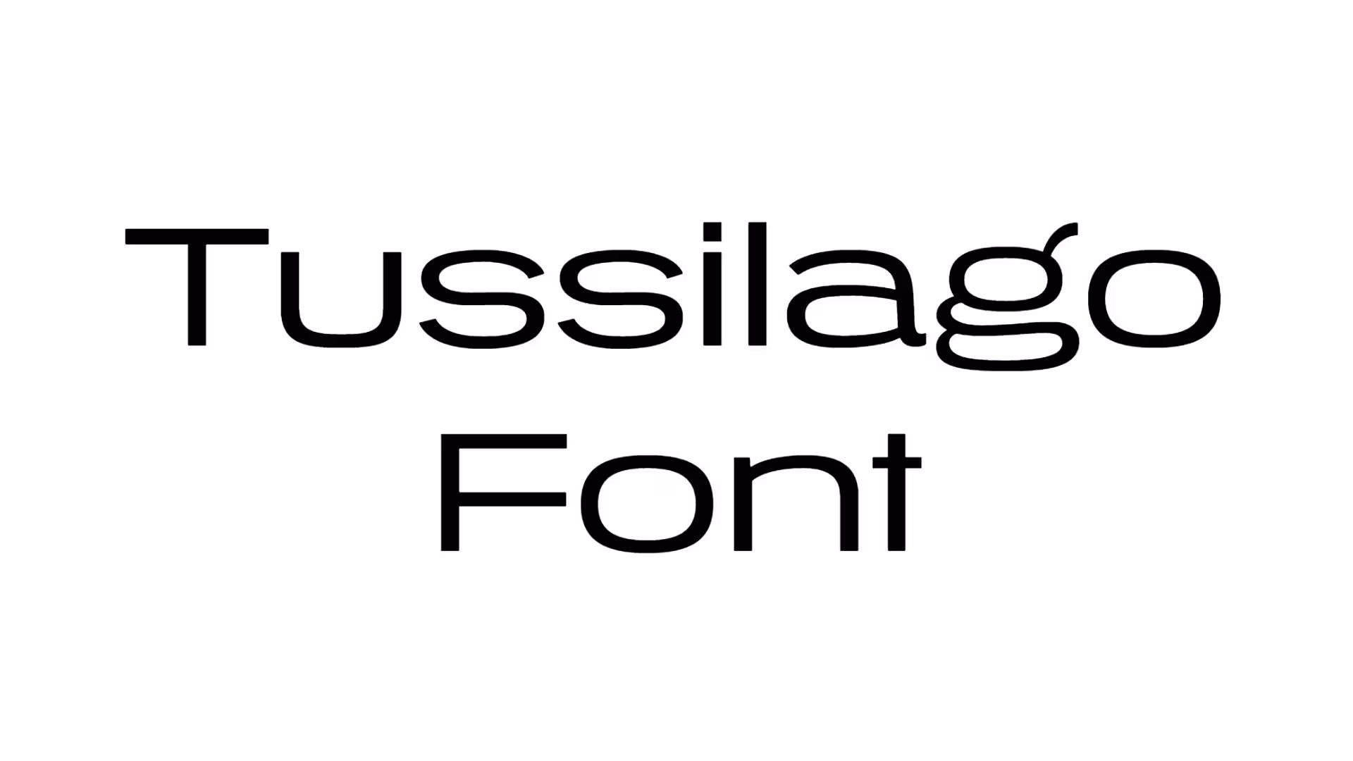 Tussilago Font