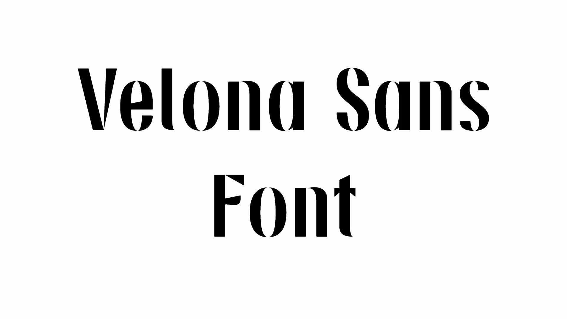 Velona Sans Font