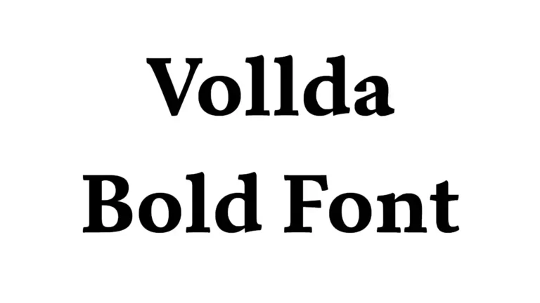Vollda Bold Font