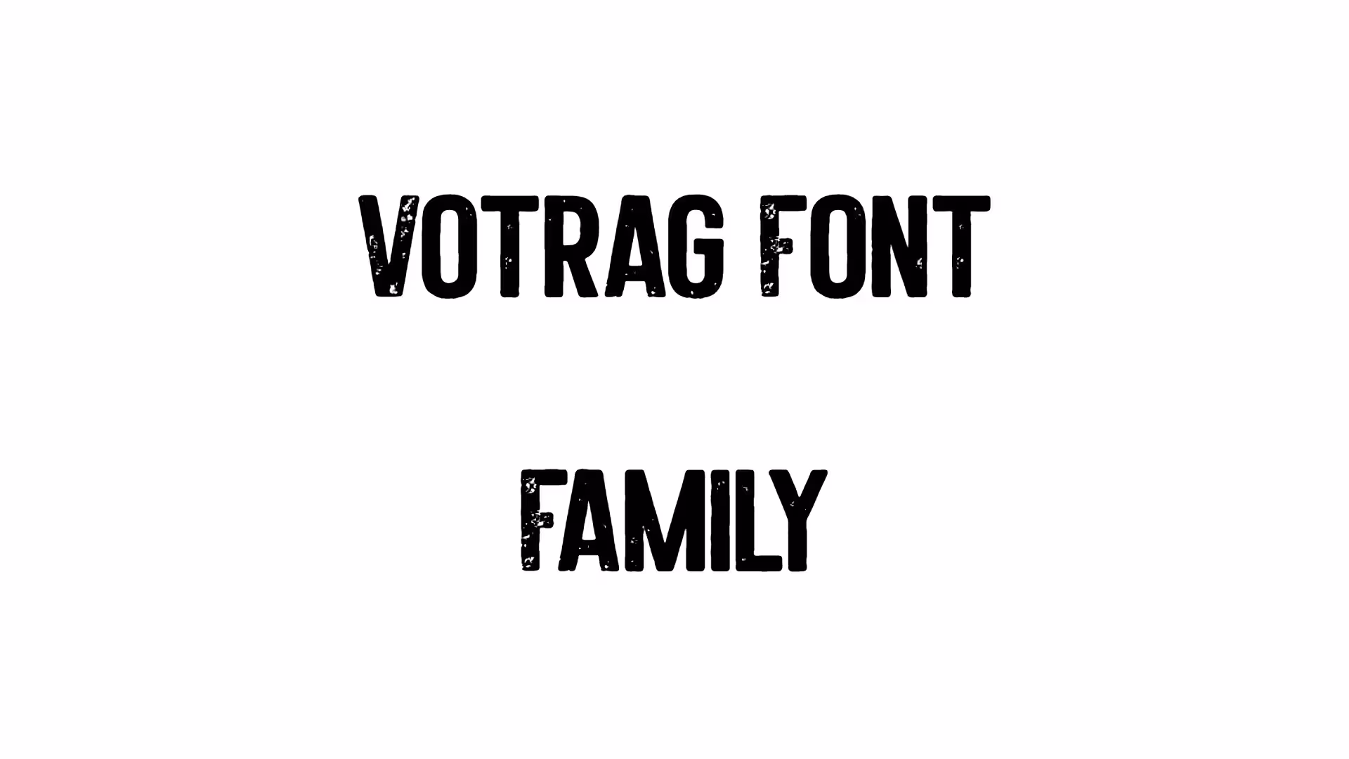 Votrag Font Family