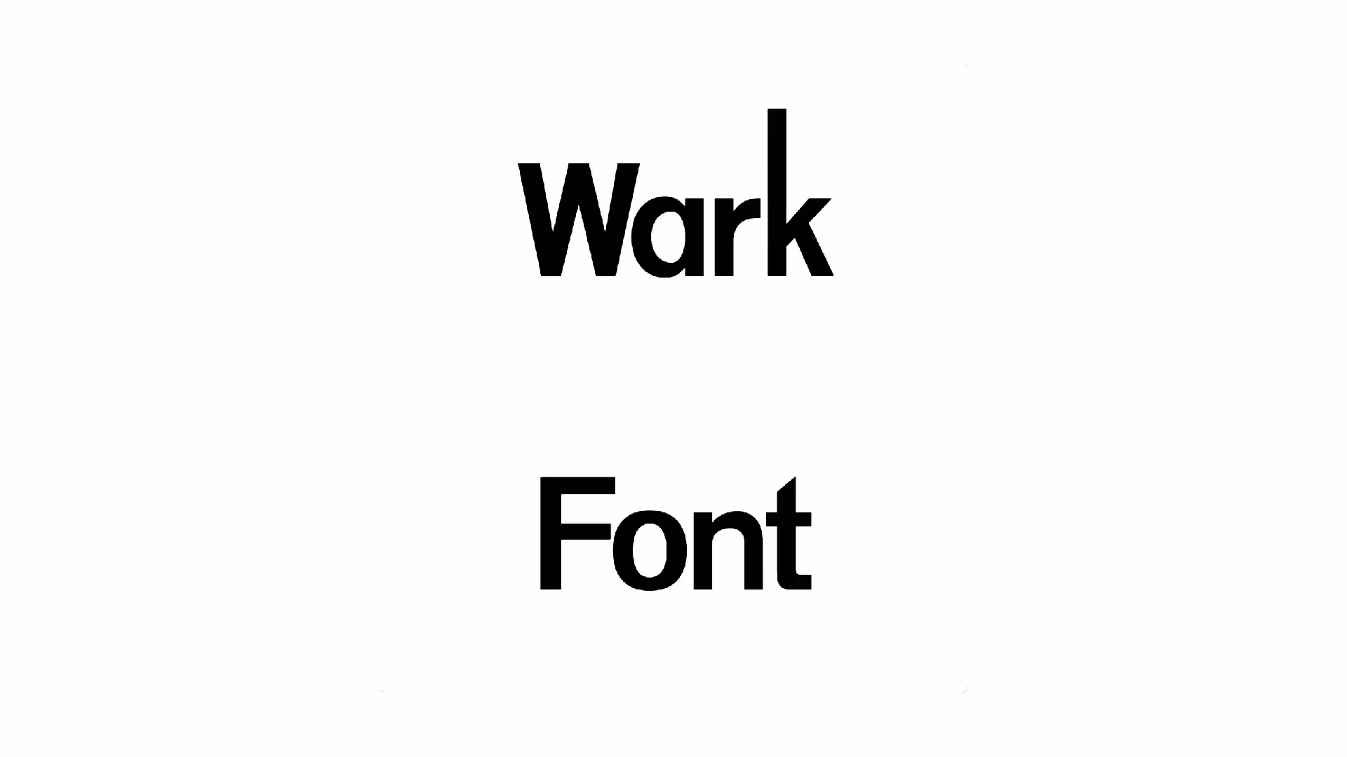 Wark Font