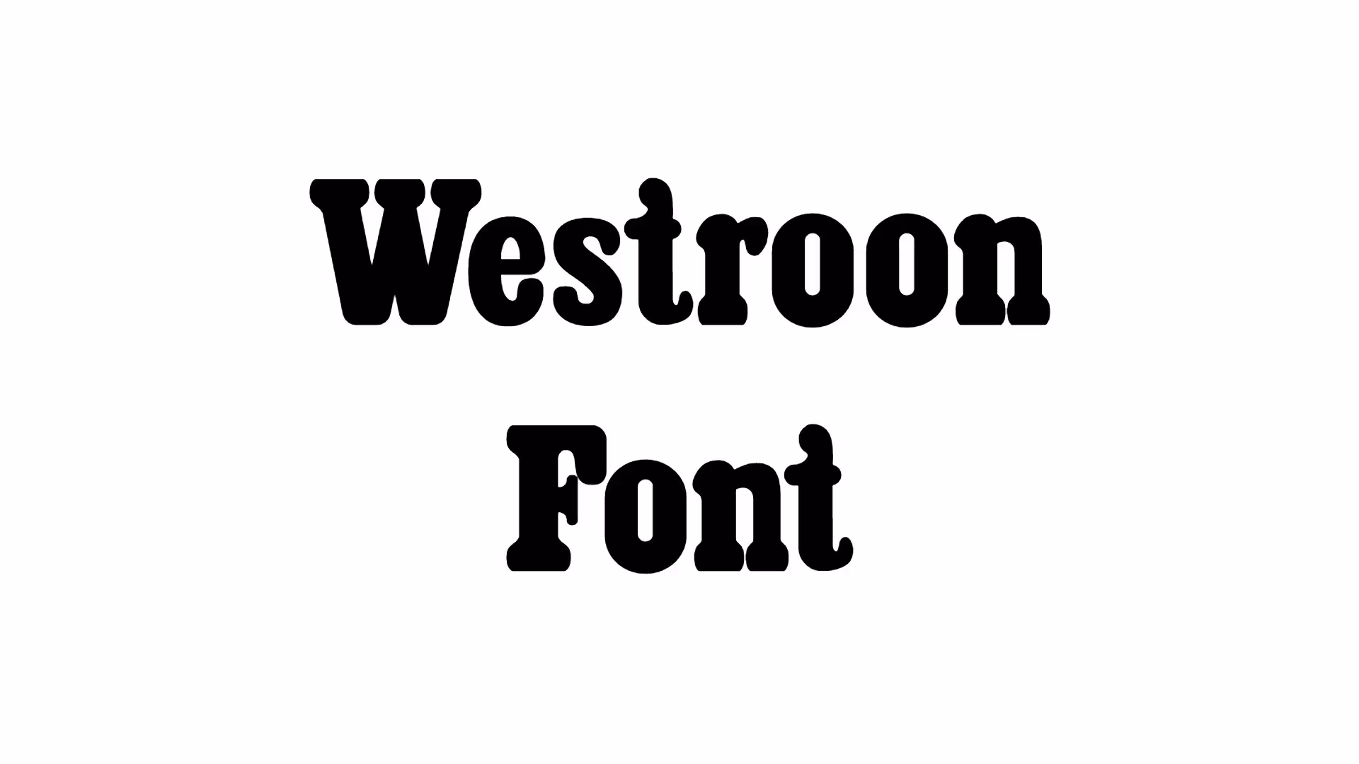 Westroon Font
