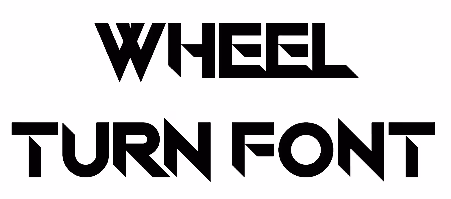 Wheel Turn Font