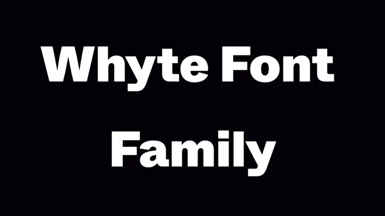 Whyte Font Family