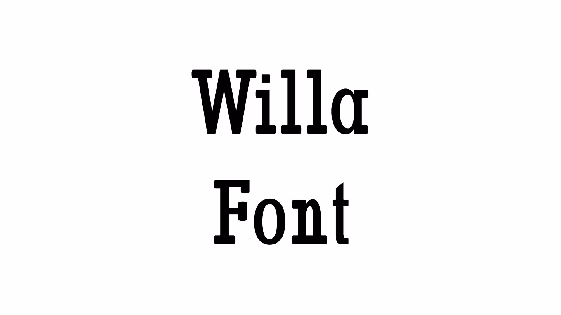 Willa Font