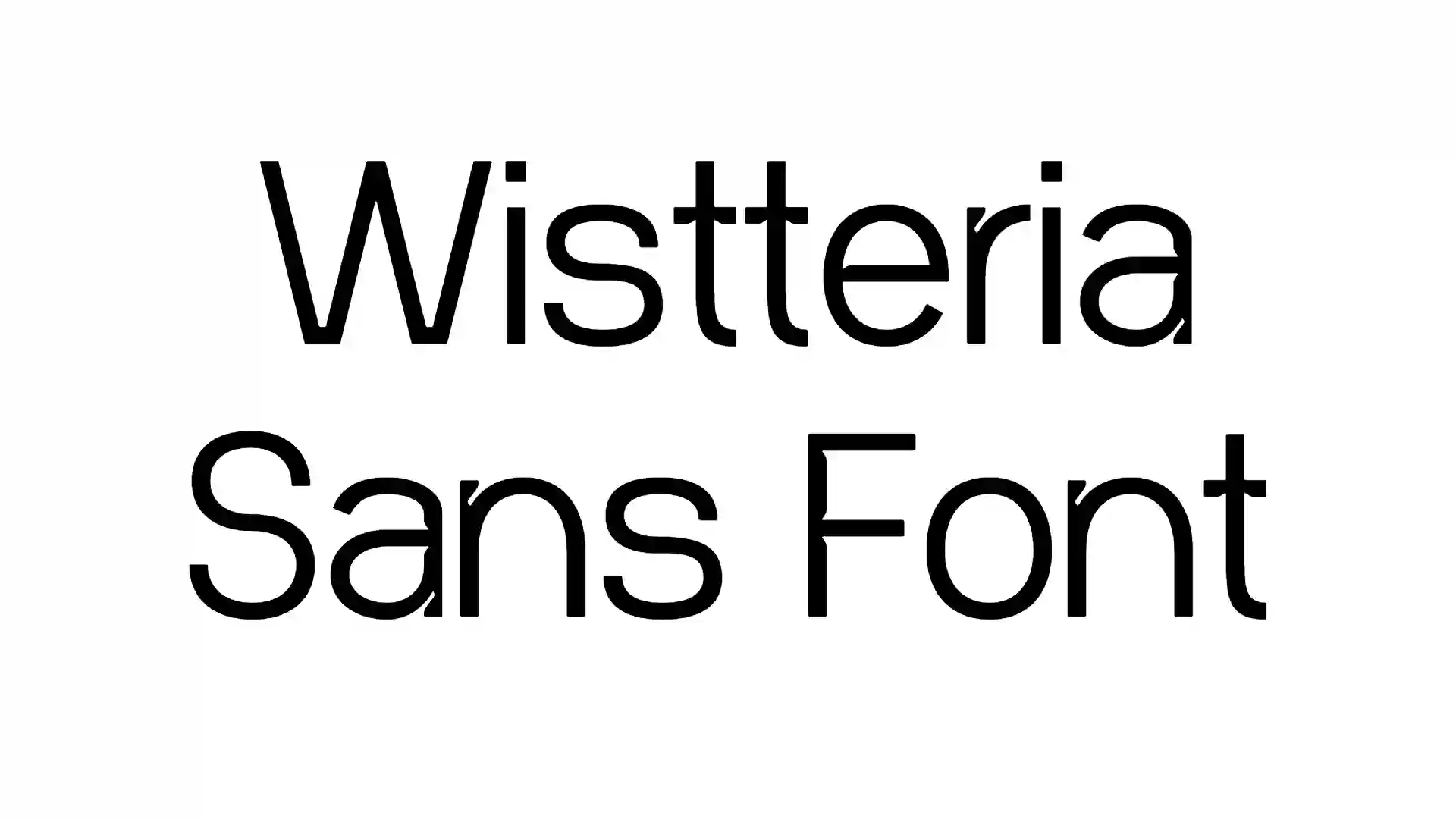 Wistteria Sans Font