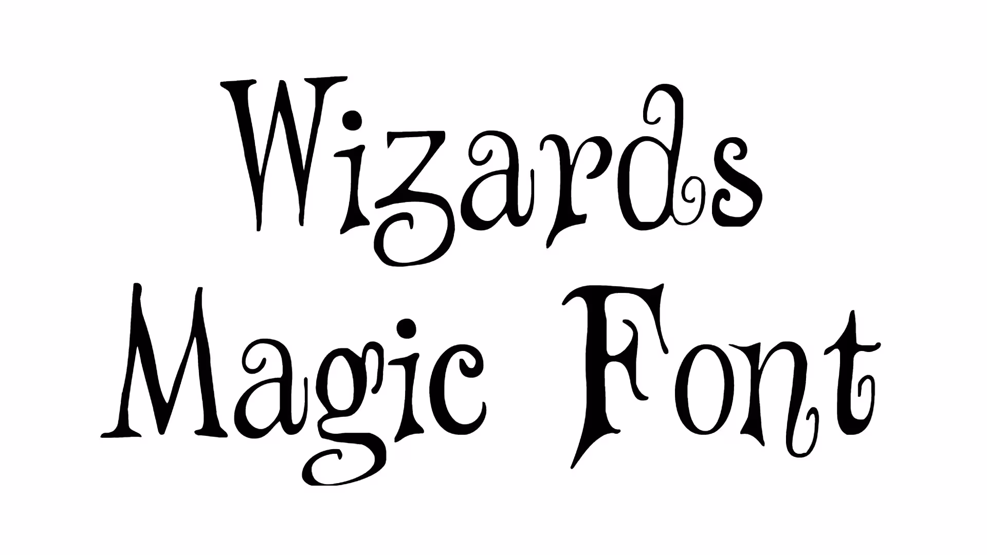 Wizards Magic Font