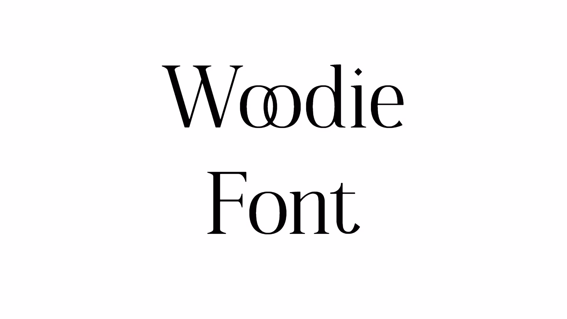 Woodie Font