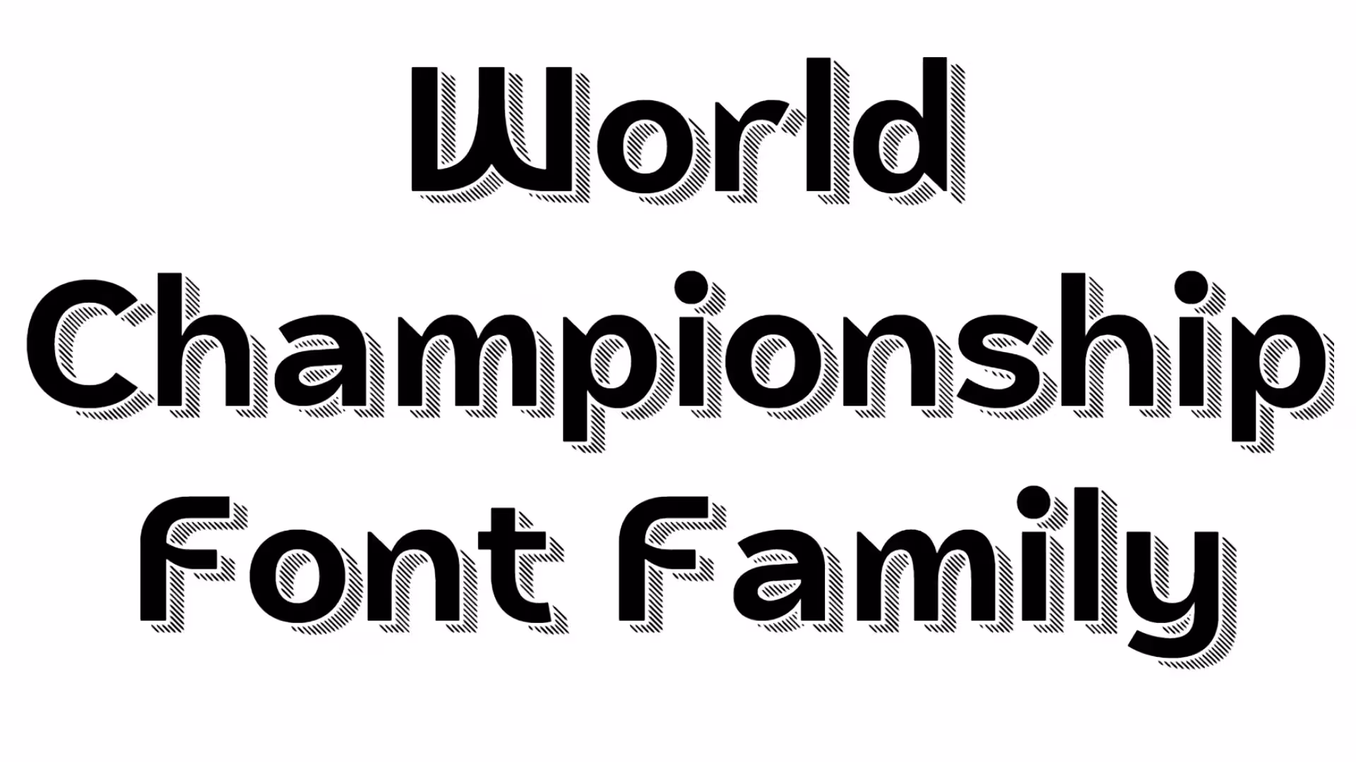 World Championship Font Family