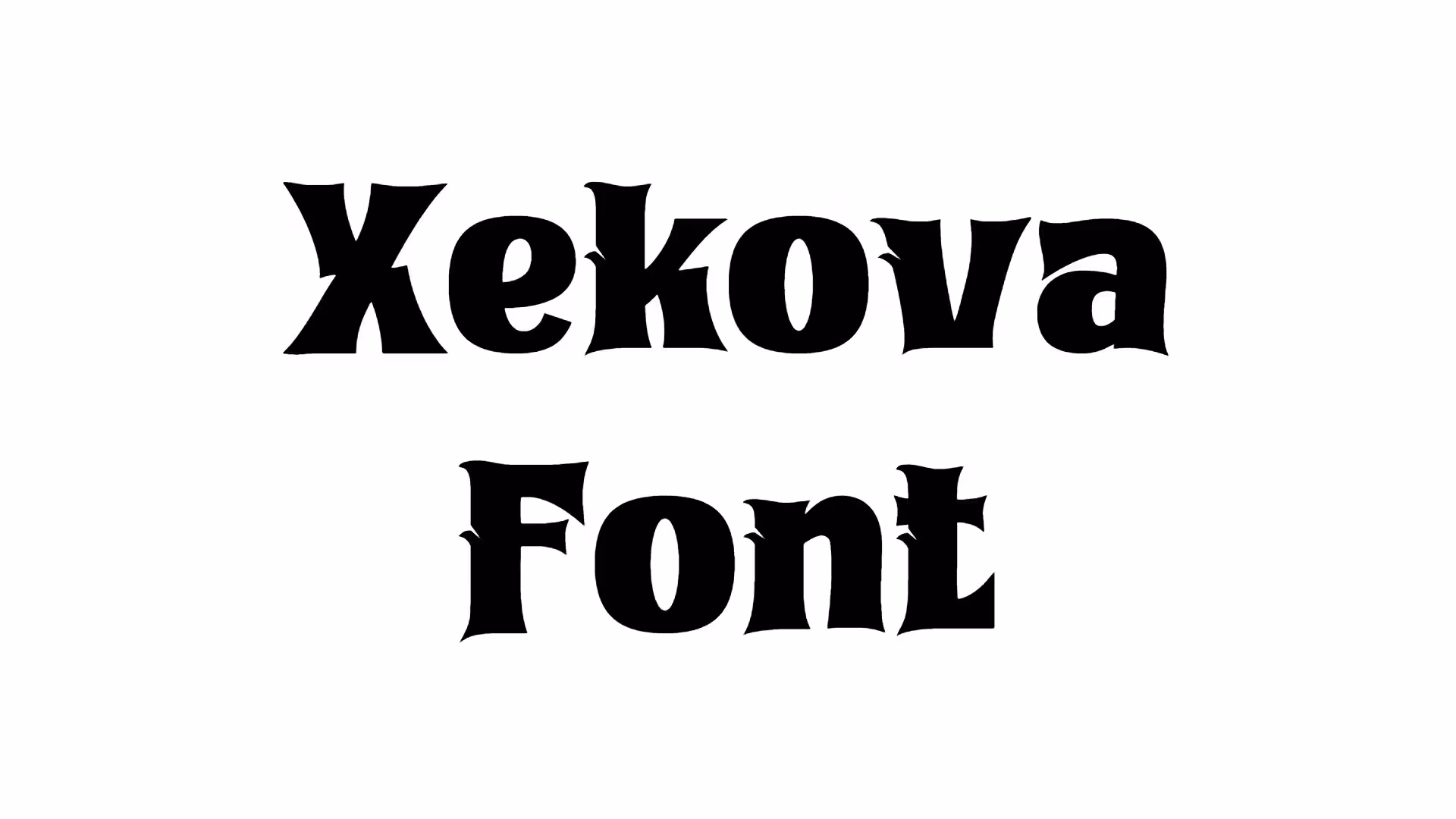 Xekova Font