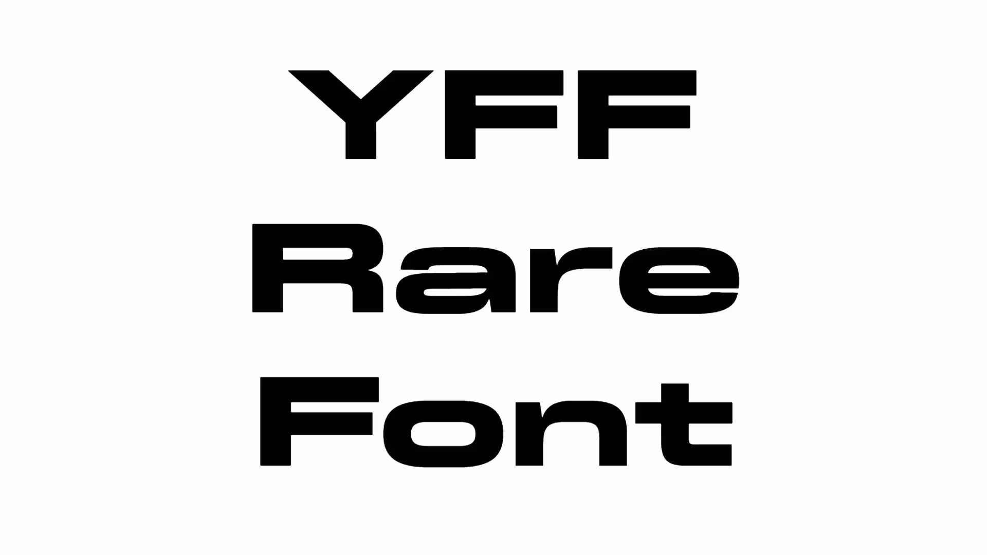 YFF Rare Font