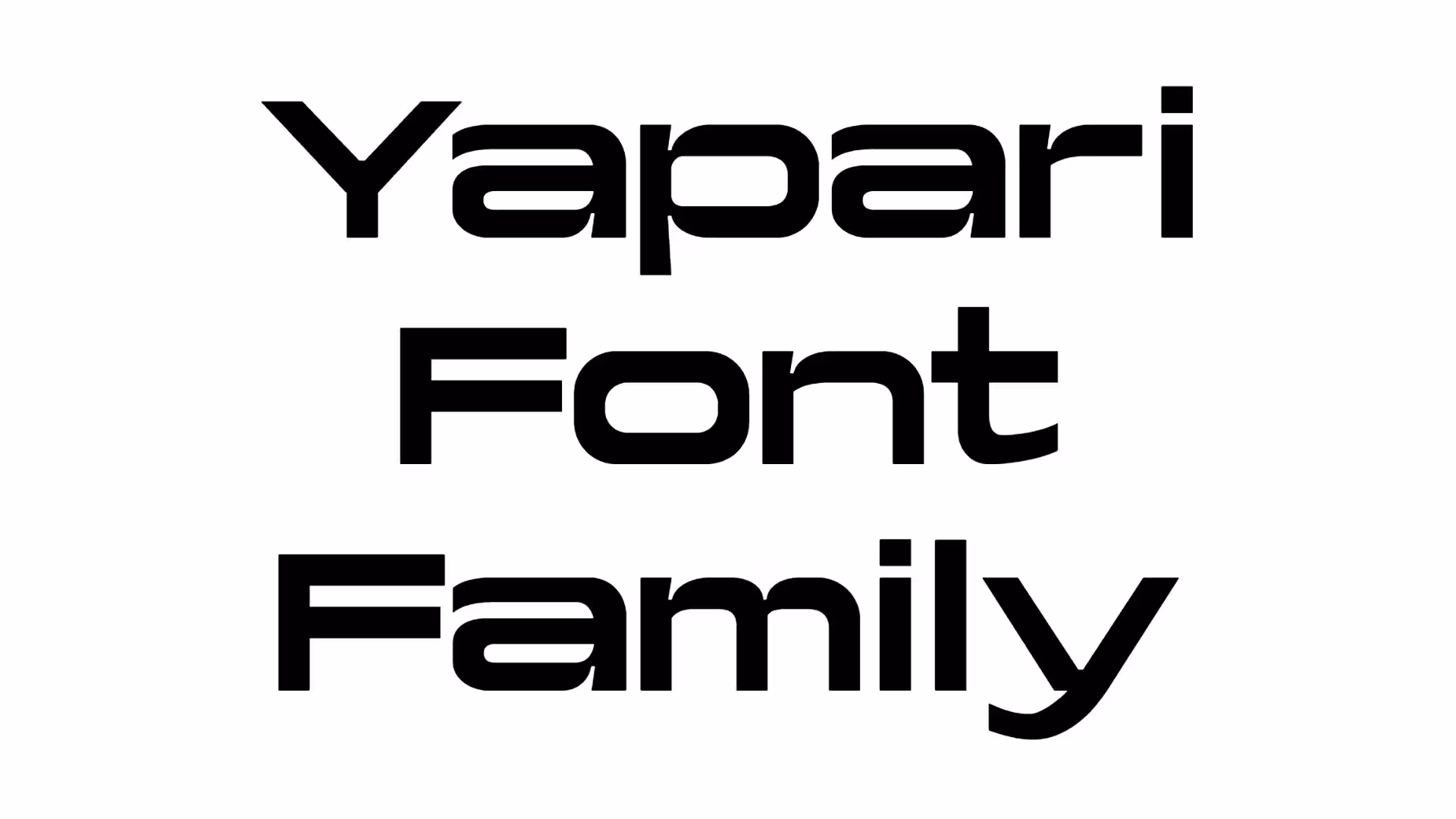 Yapari Font Family