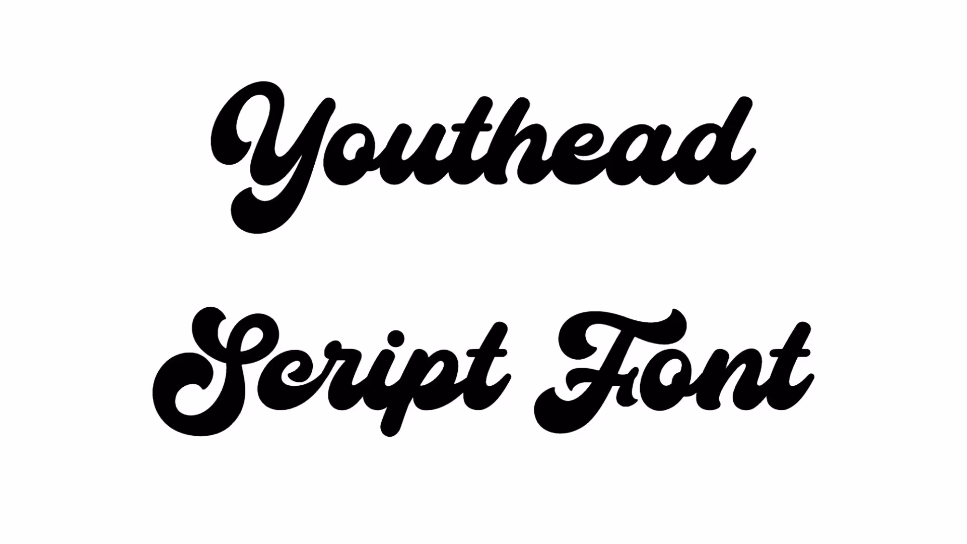 Youthead Script Font