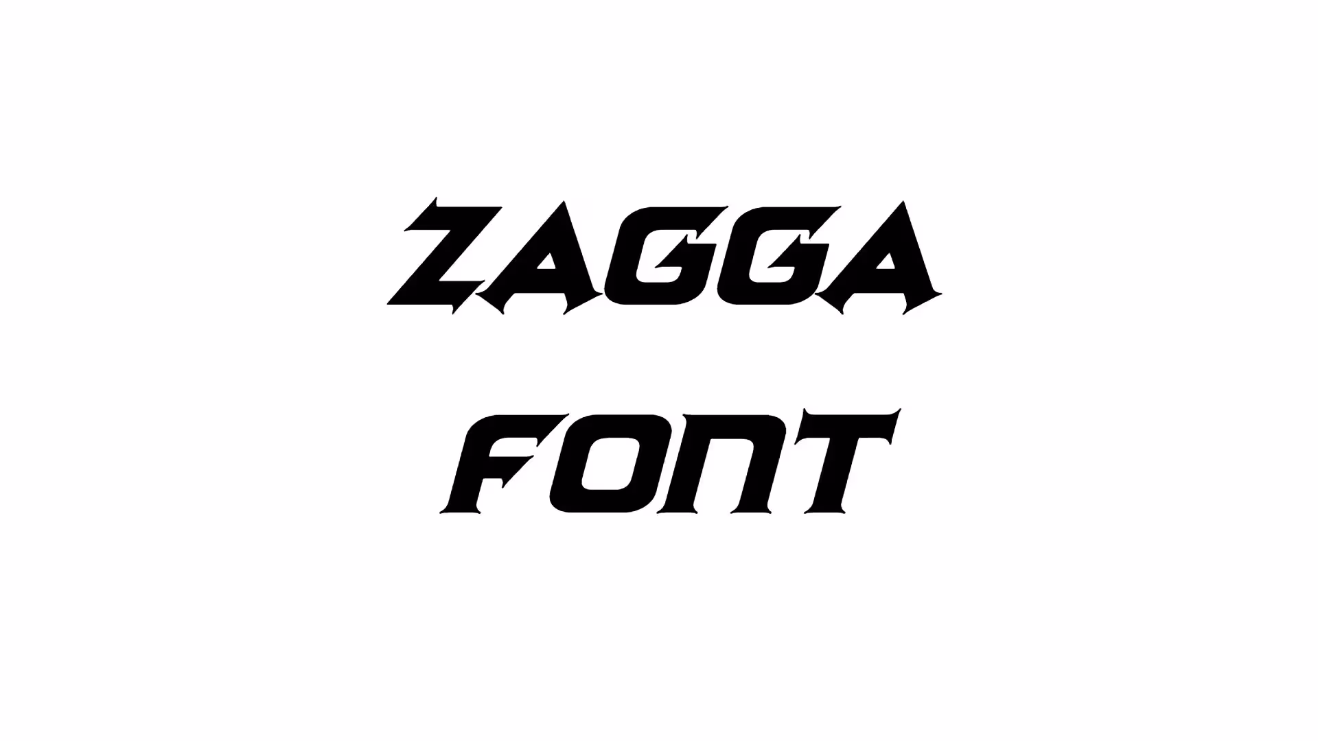 Zagga Font