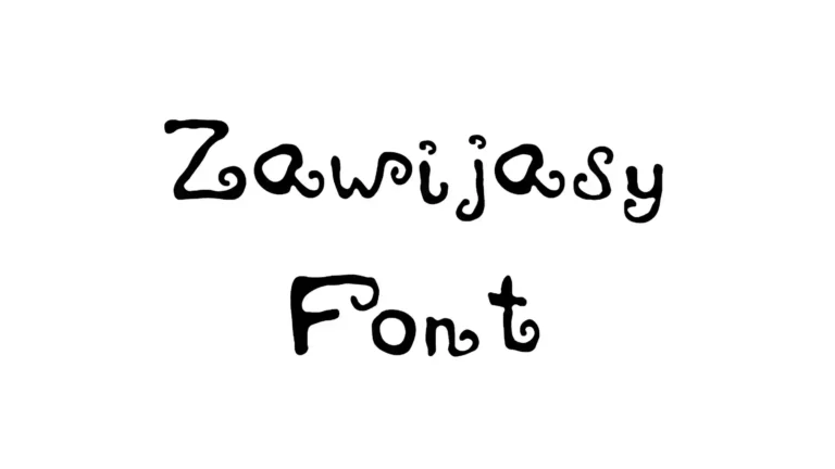 Zawijasy Font
