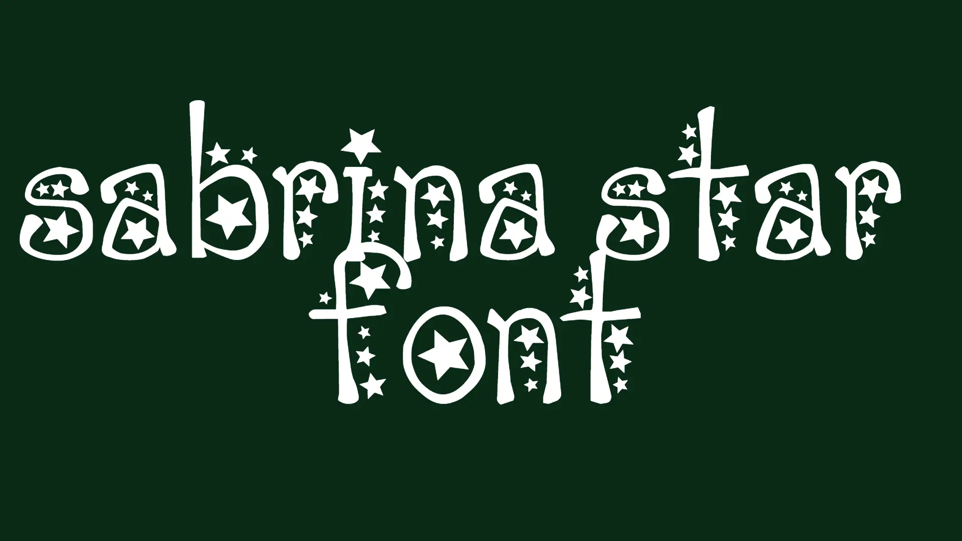 sabrina star Font