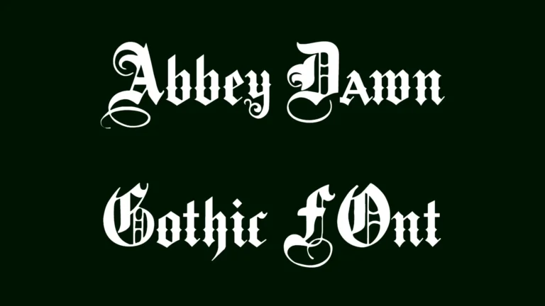 Abbey Dawn Gothic Font