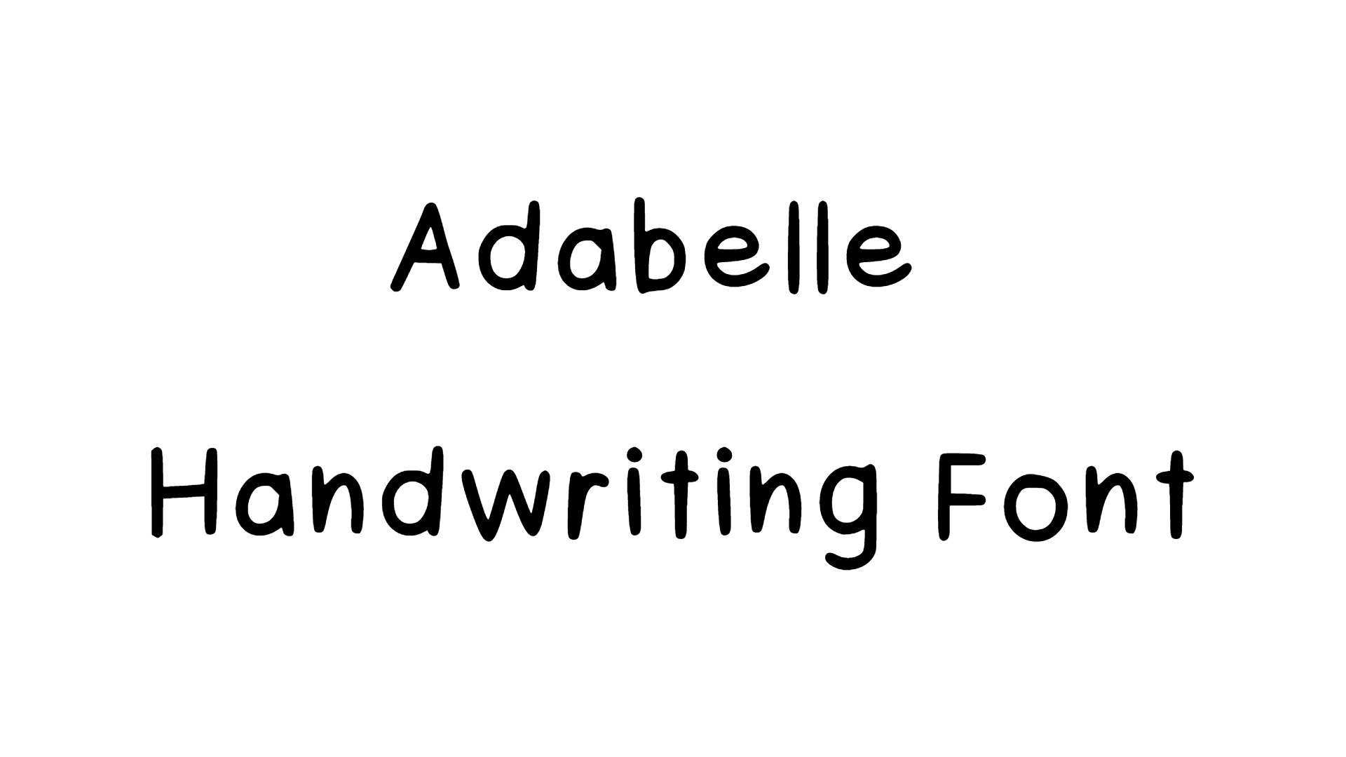 Adabelle Handwriting Font