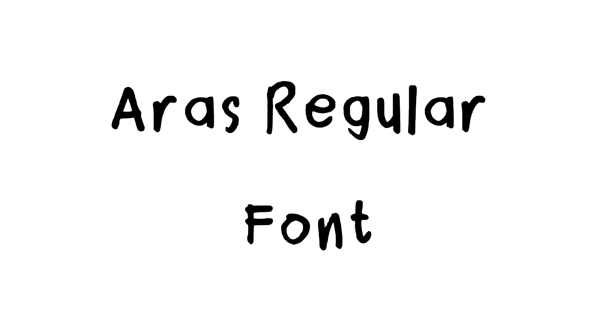 Arasfont Regular Font