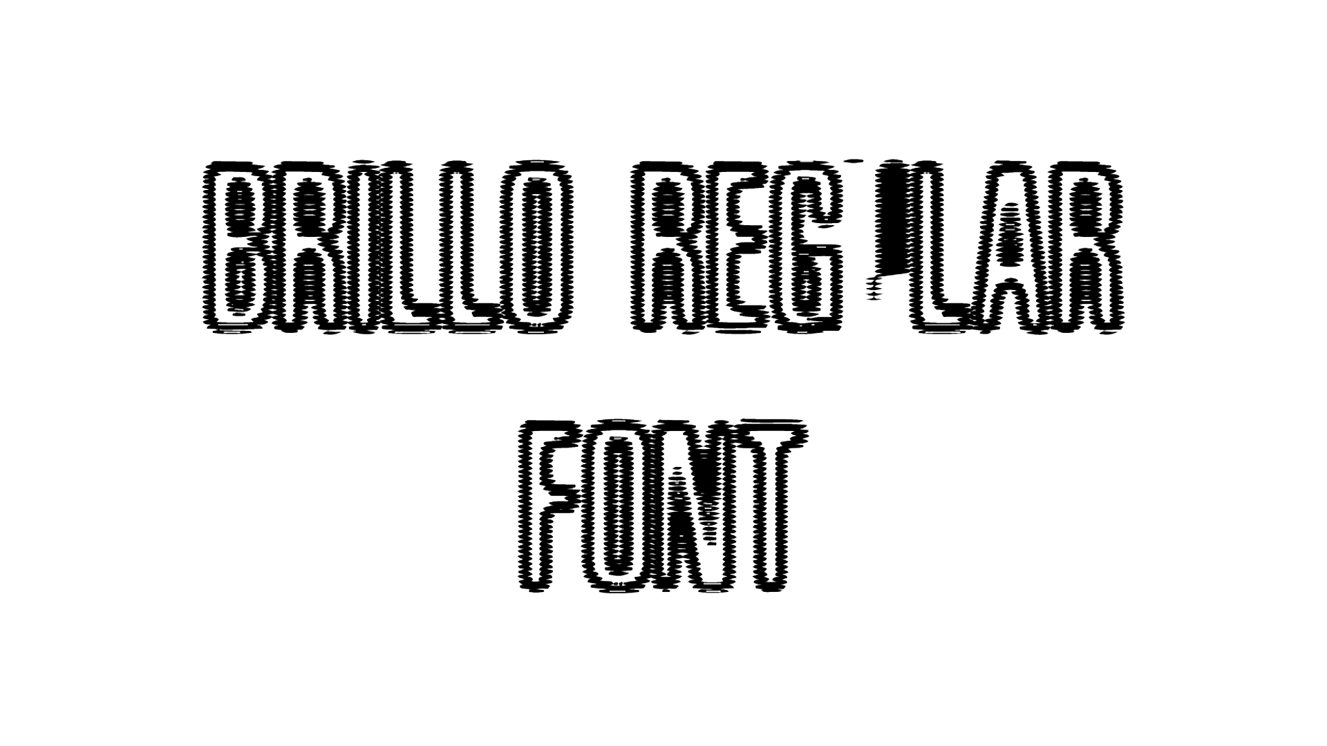 BRILLO REGULAR FONT
