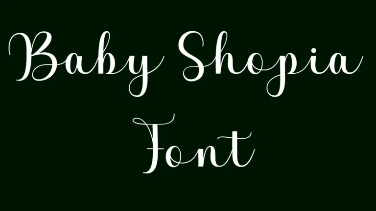 Baby Shopia Font