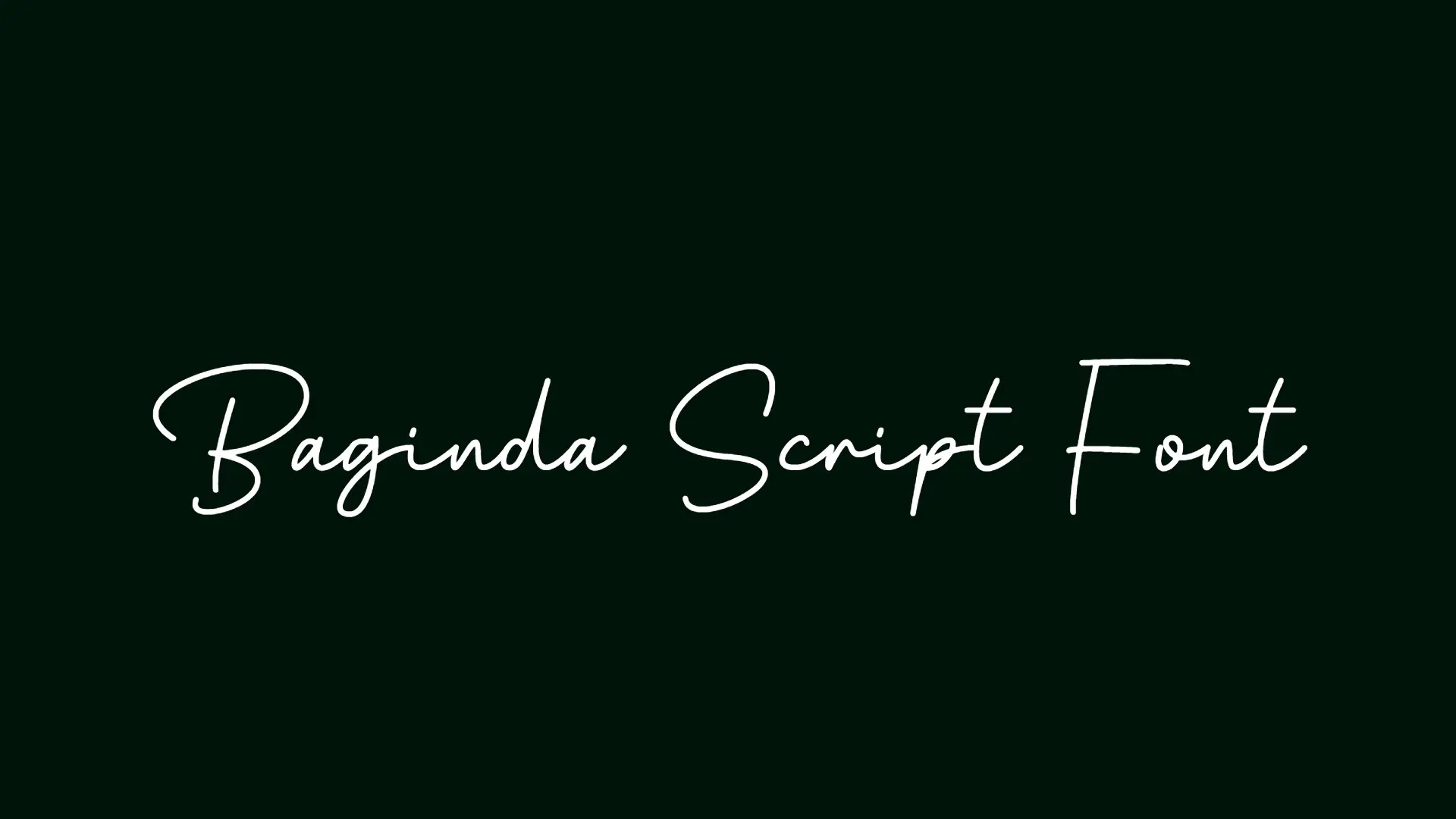 Baginda Script Font