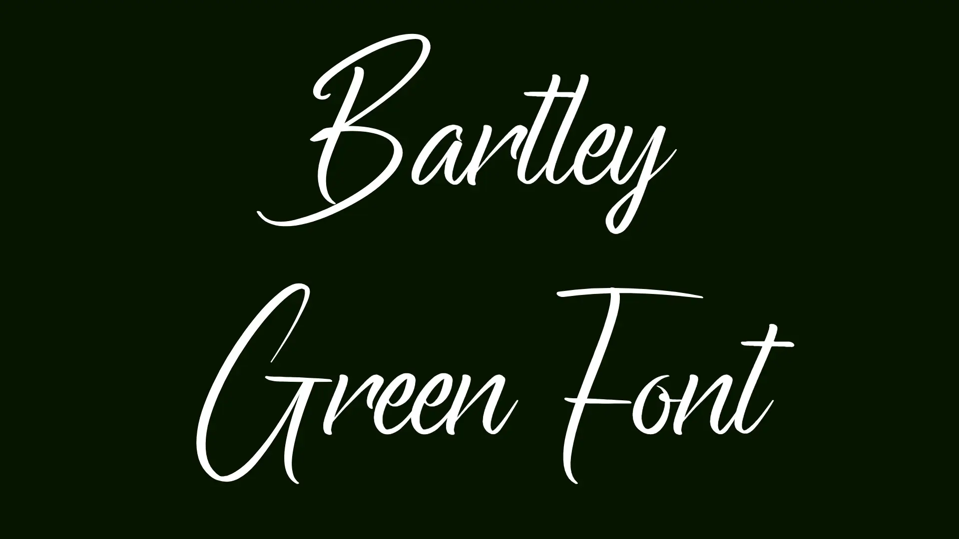 Bartley Green Font