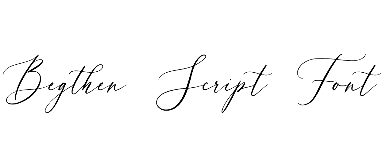 Begthen Script Font